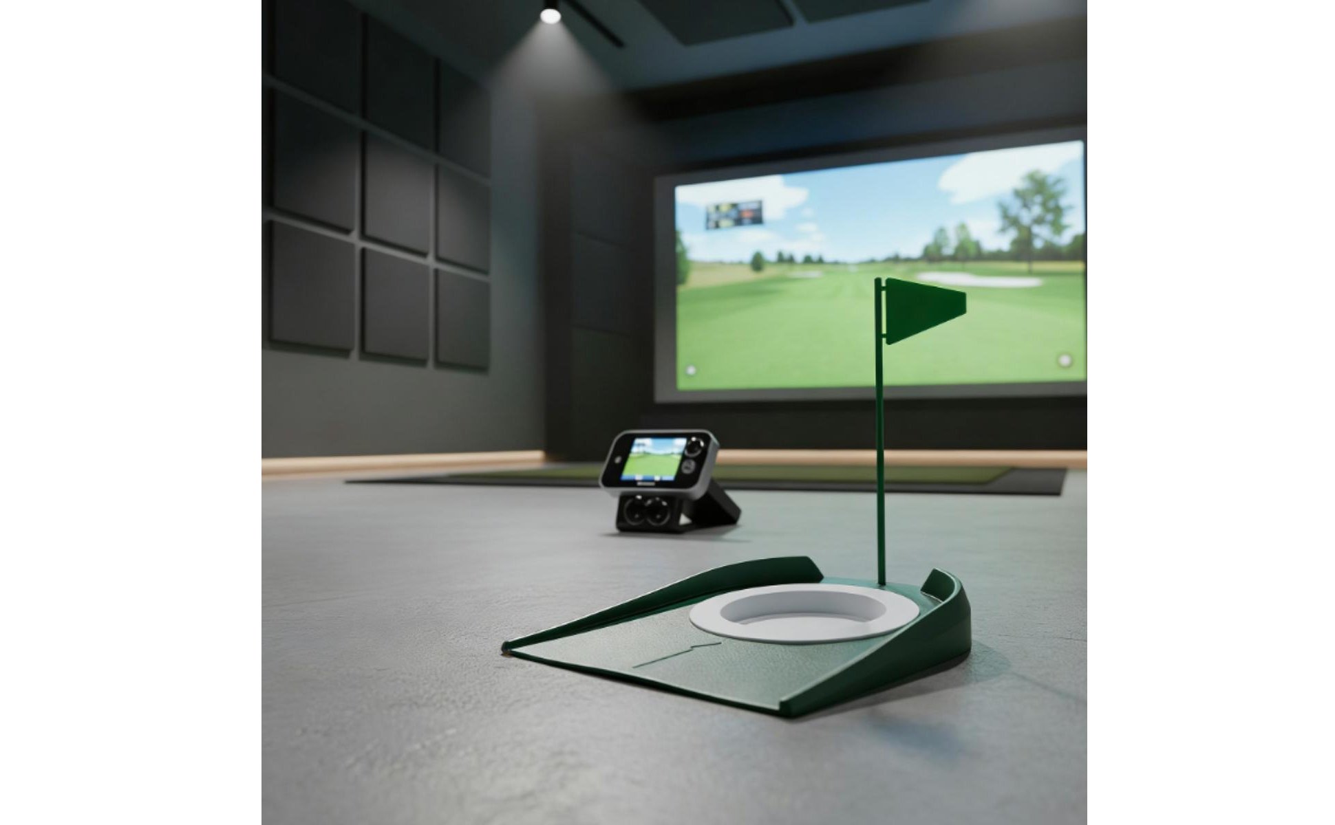 Flocked Putting Disc Realistic Green Simulation Golf Putting Cup for Beginners