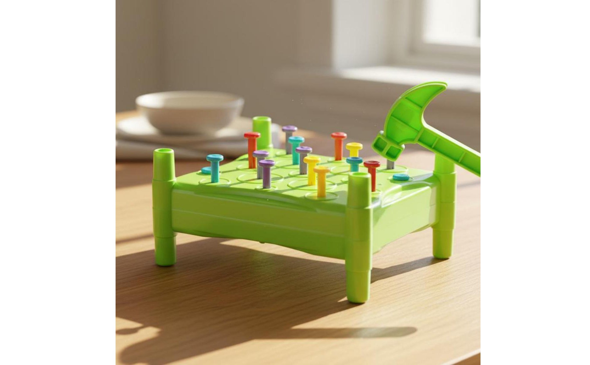Kids Hammering Nail Game Hand-Eye Coordination Toddler Pounding Peg Toy