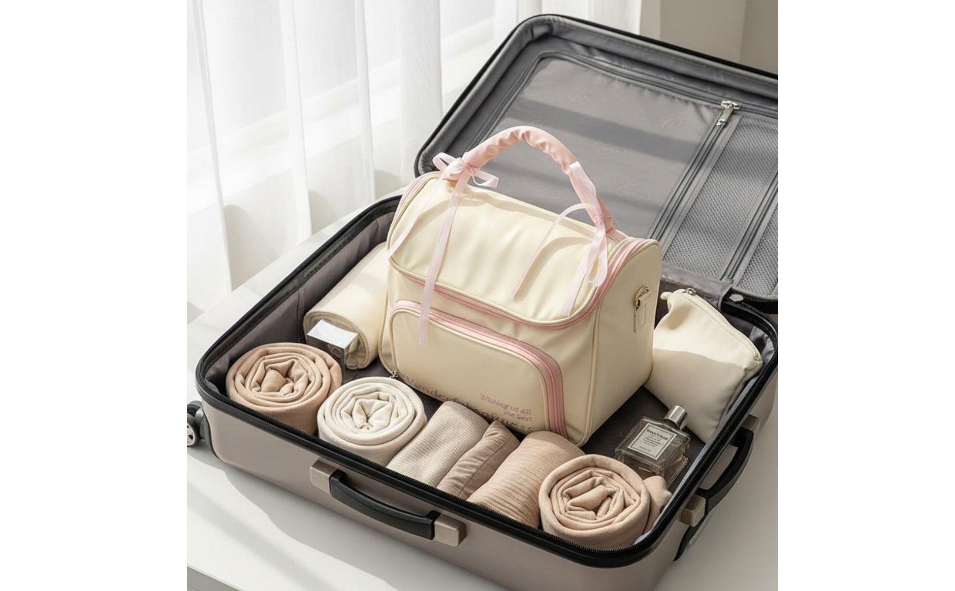 Travel Makeup Bag Waterproof Large Capacity Makeup Case Multifunctional
