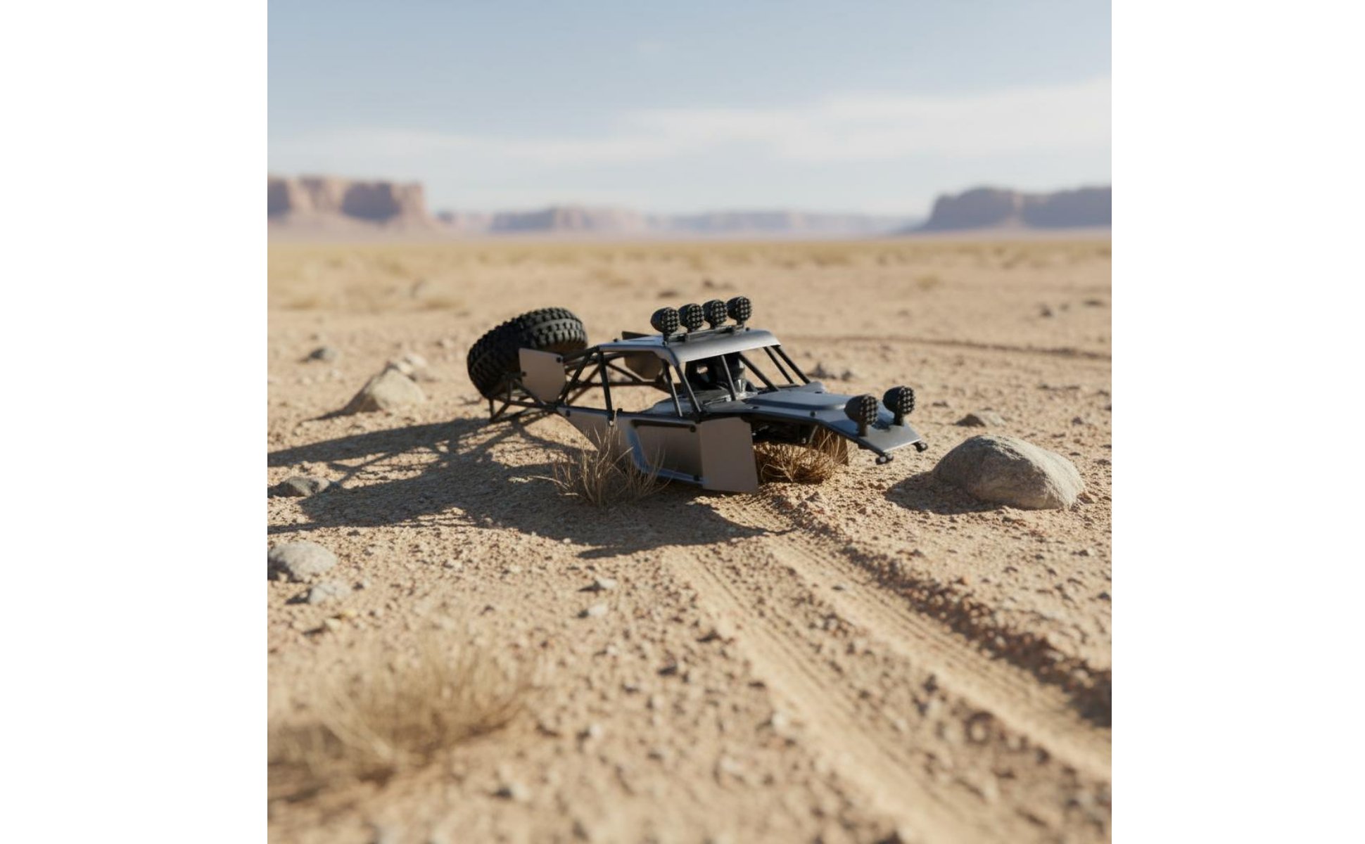 1:12 Scale RC Car Body Metal Desert Desert Racer Shell