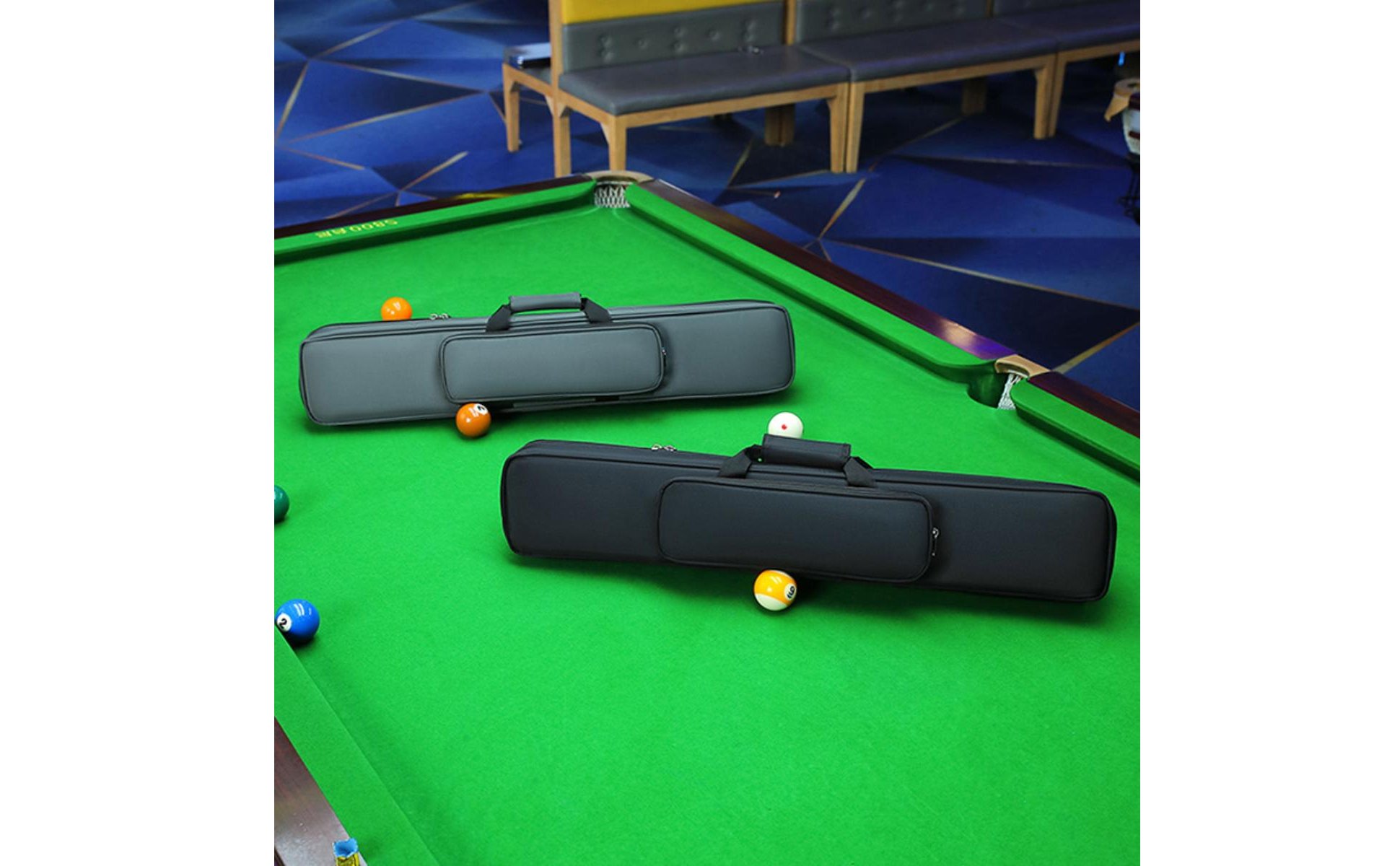 1/2 geteilte Queuetasche wasserabweisend Billard-Queuetasche große Kapazität