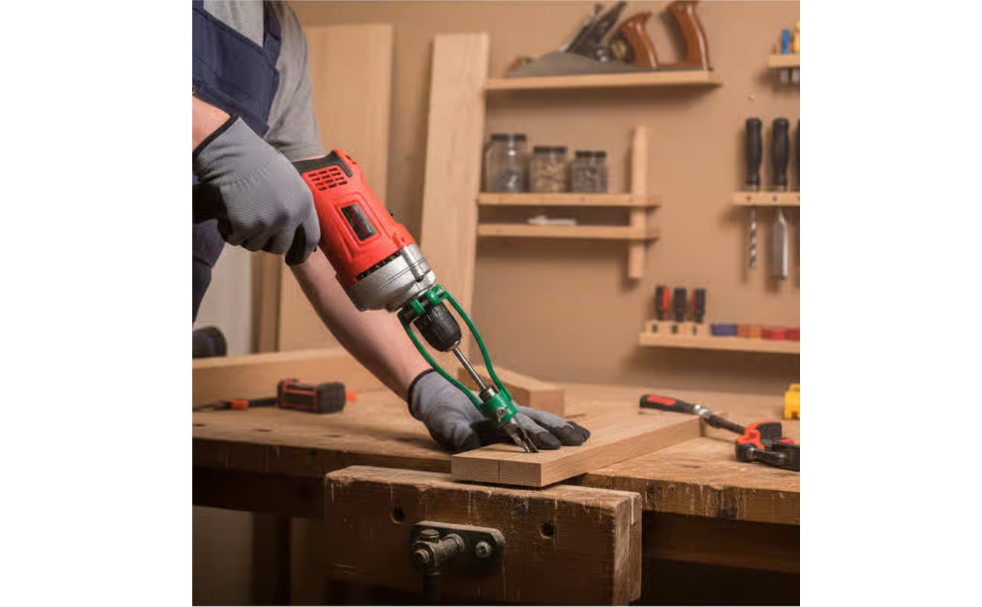 Convertisseur de Perceuse En Mortaiseuse Perçage Précis et Fluide pour Atelier