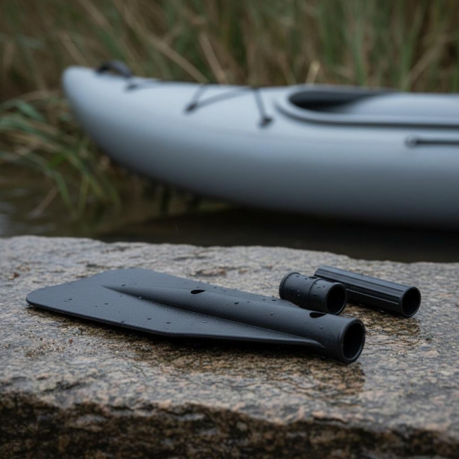 3 Pieces Inflatable Boat Paddle Parts Multi-Purpose Paddle Blade and Handle Set