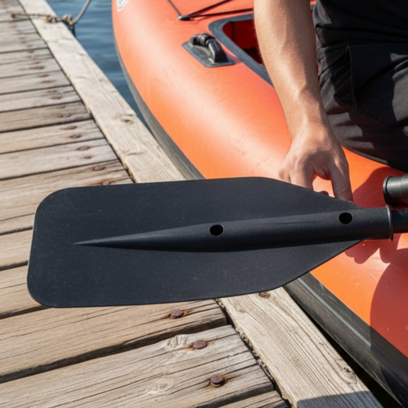 3 Pieces Inflatable Boat Paddle Parts Multi-Purpose Paddle Blade and Handle Set