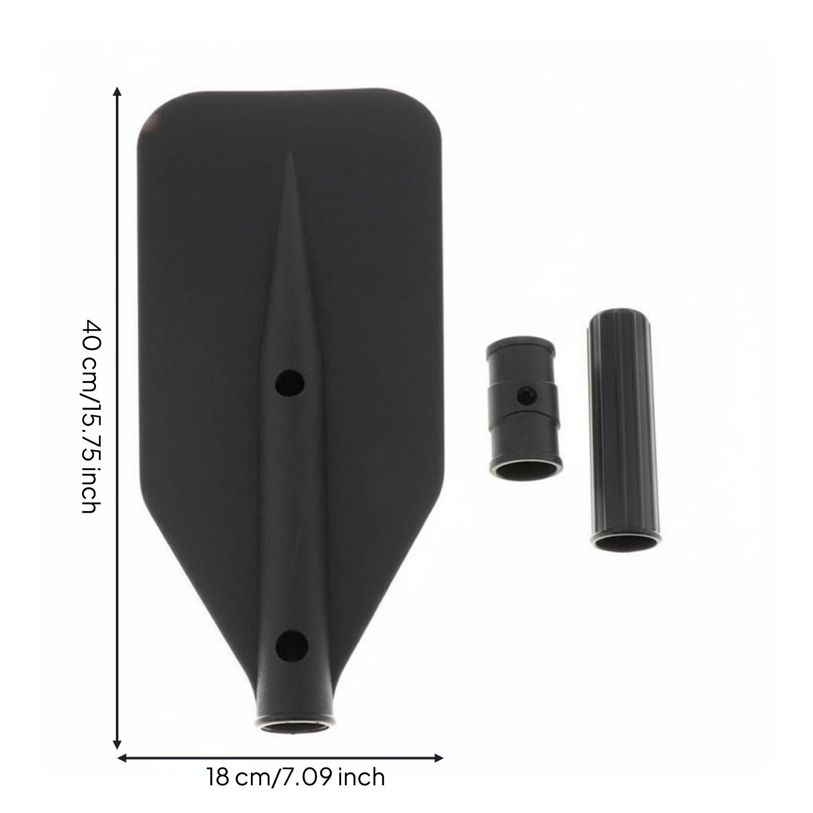 3 Pieces Inflatable Boat Paddle Parts Multi-Purpose Paddle Blade and Handle Set