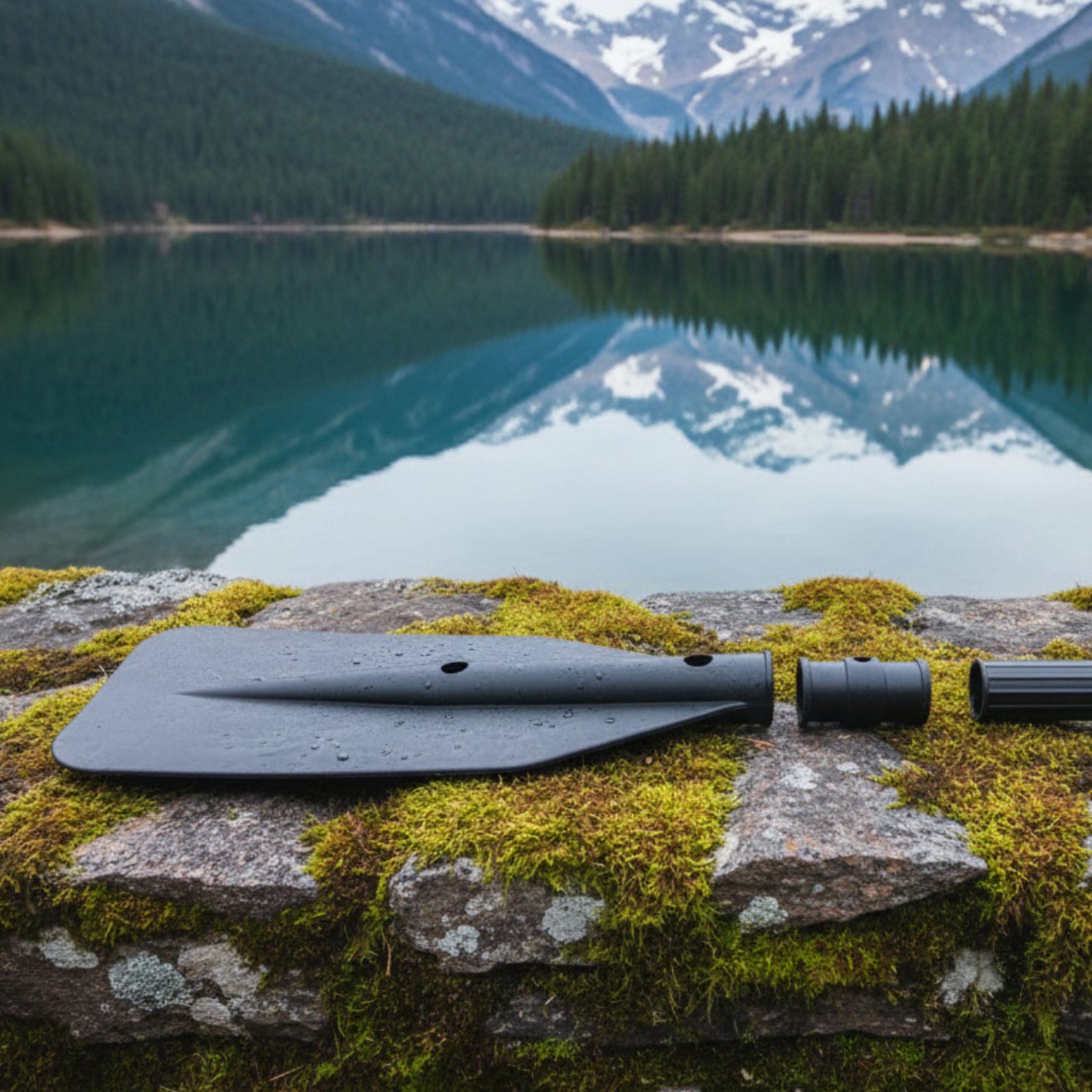 3 Pieces Inflatable Boat Paddle Parts Multi-Purpose Paddle Blade and Handle Set