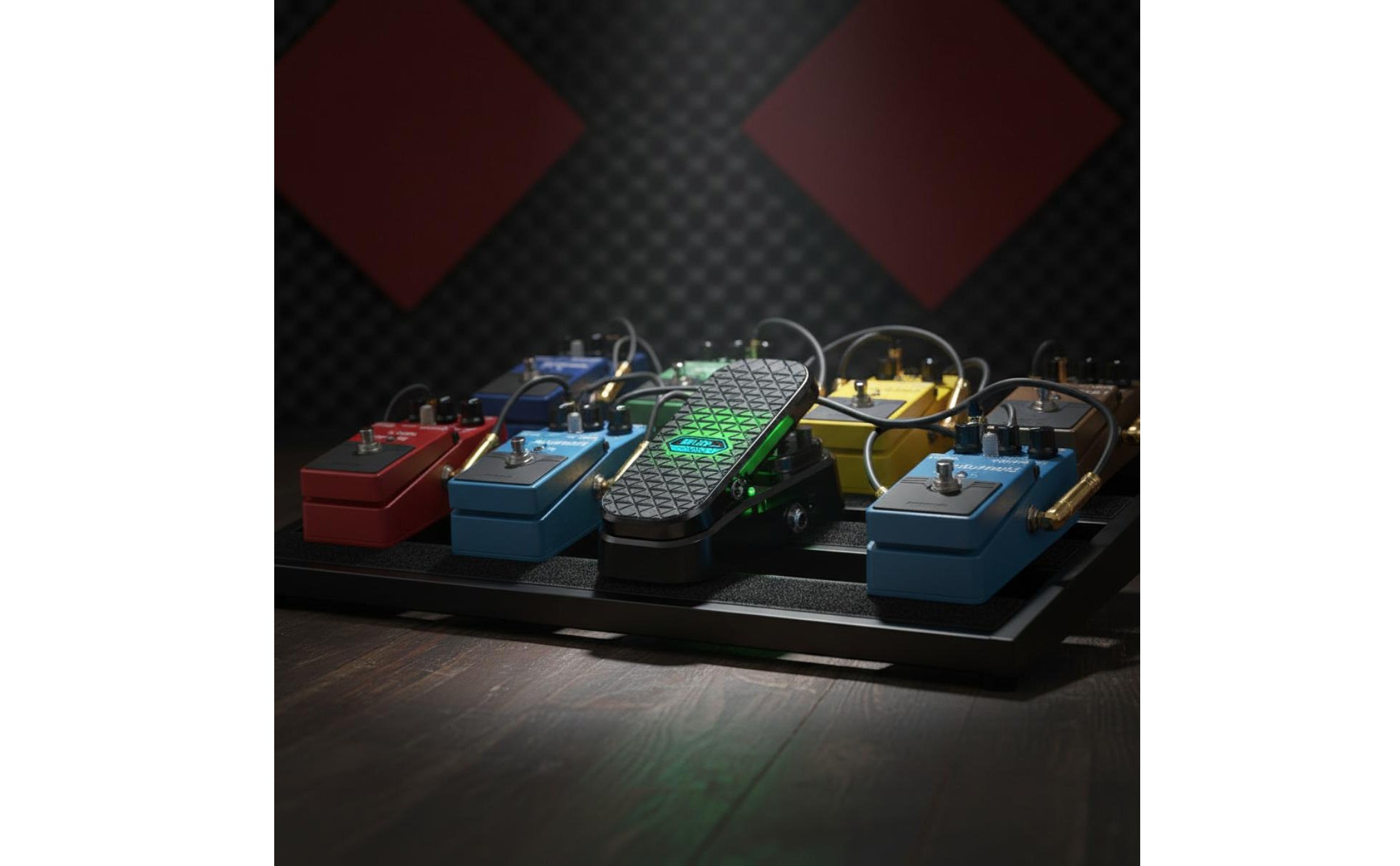 Volume Wah Pedal Anti-Slip Design 2 in 1 Wah Volume Pedal LED Mode Indicator