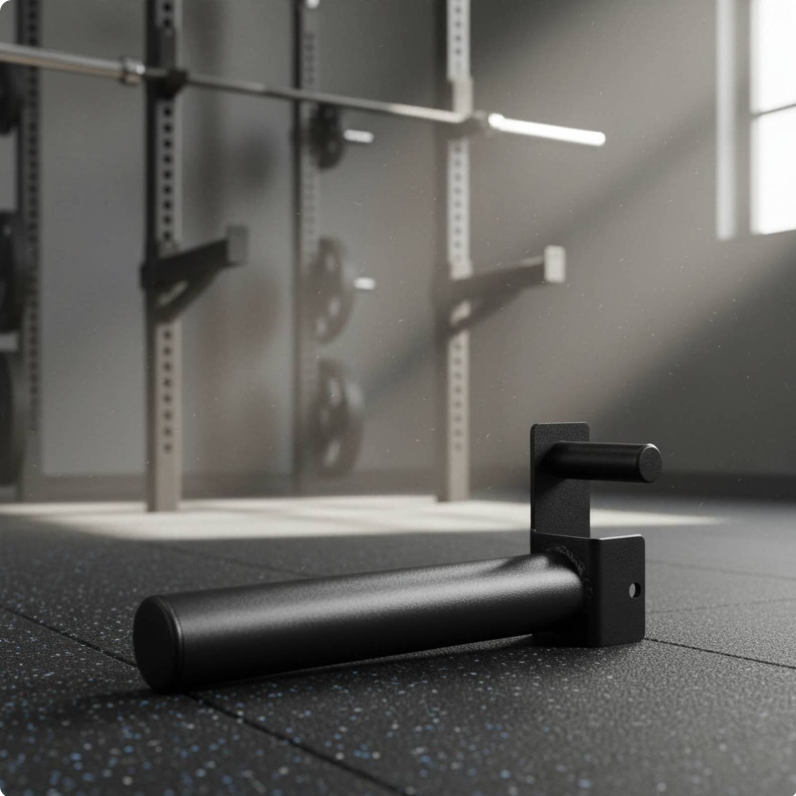 Barbell Plate Storage Pin Space Saving Squat Rack Weight Peg Easy to Mount