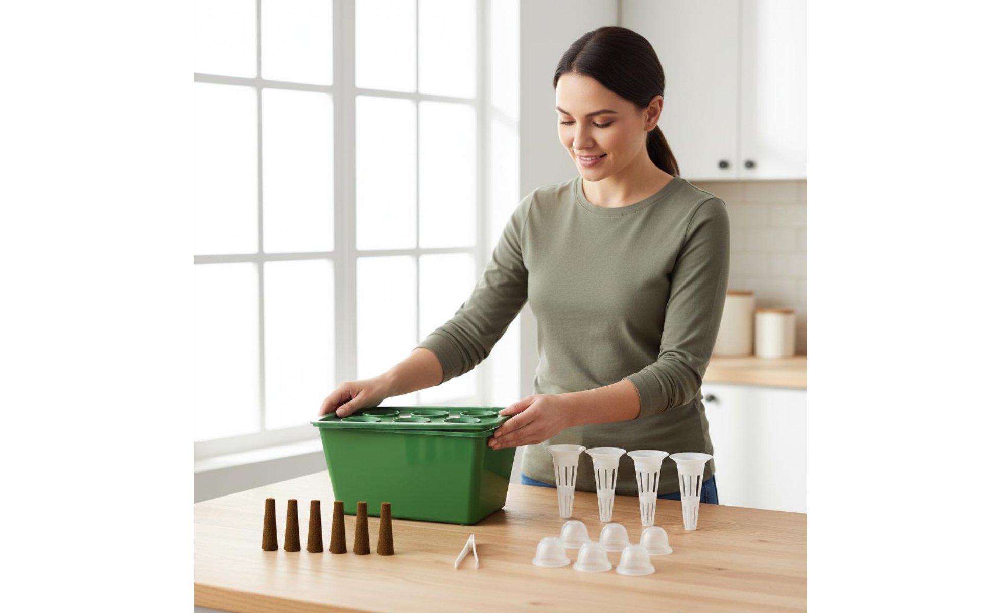 Hydroponik Anzuchtbox erdloser Anbau erdloses Anzuchtsystem einfache Handhabung
