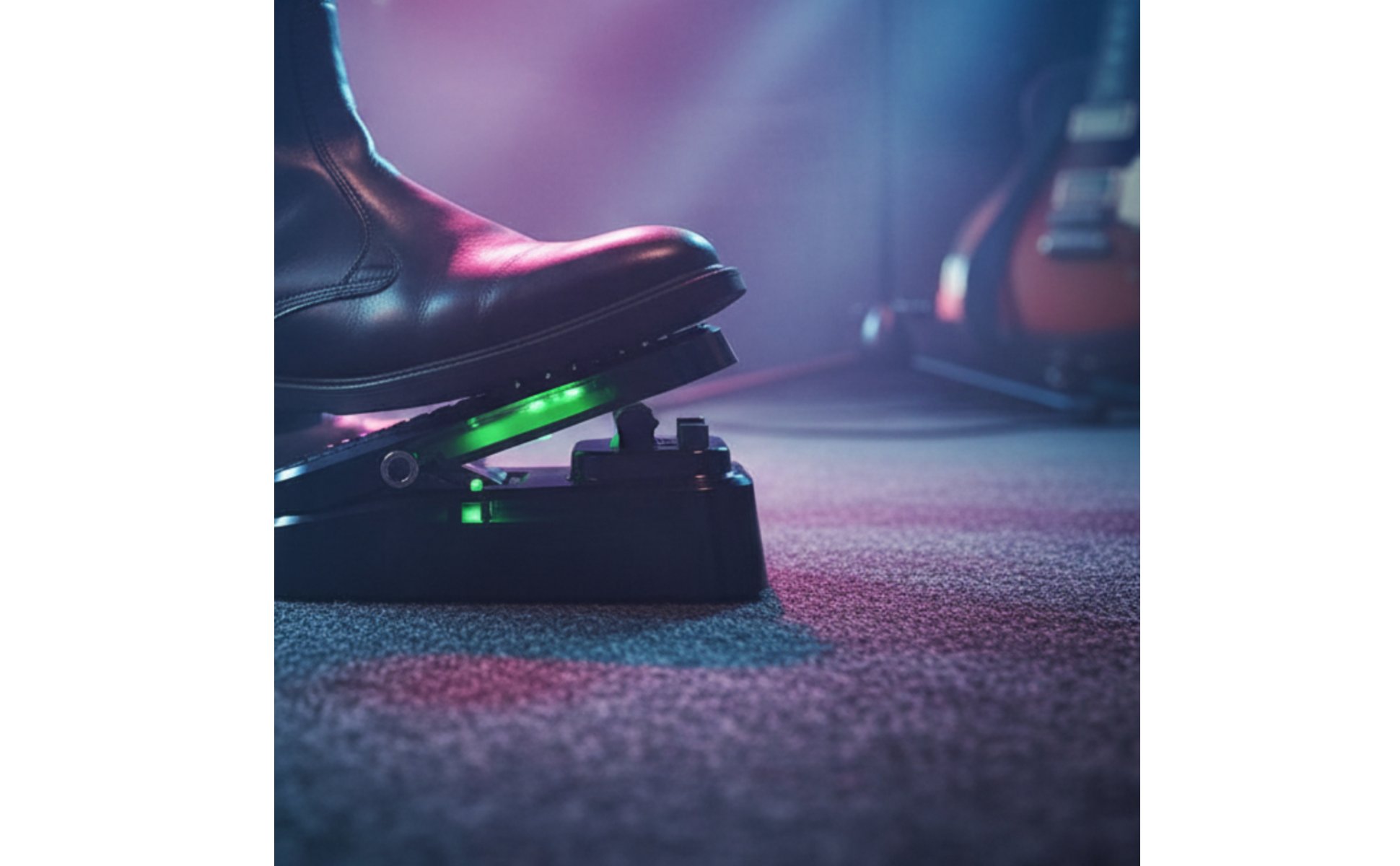 Volume Wah Pedal Anti-Slip Design 2 in 1 Wah Volume Pedal LED Mode Indicator
