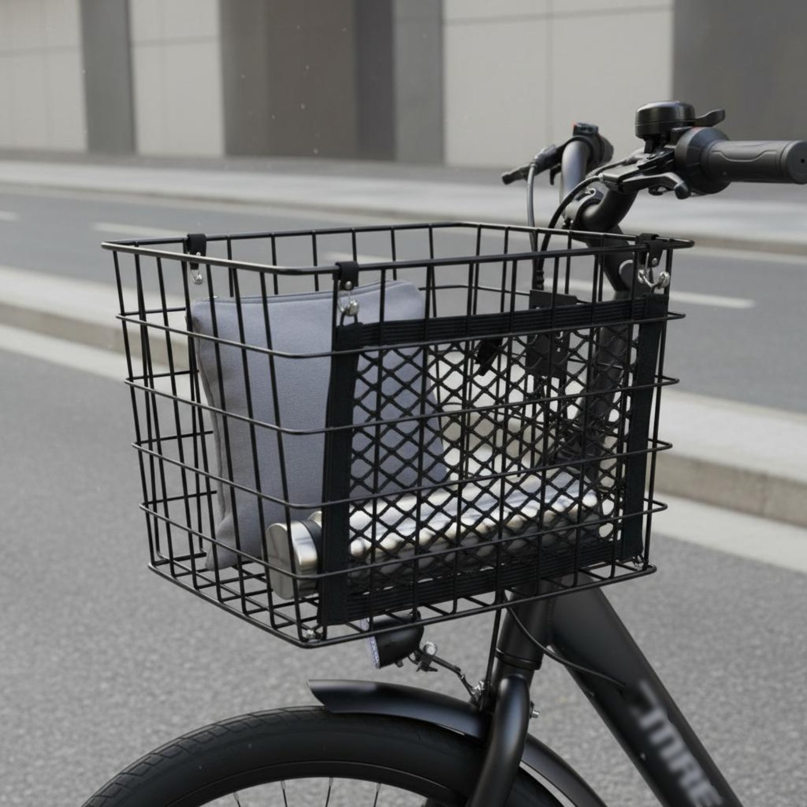 Electric Scooter Cargo Net Double Layer Elastic Storage Pouch Easy Installation - Produktbild 3