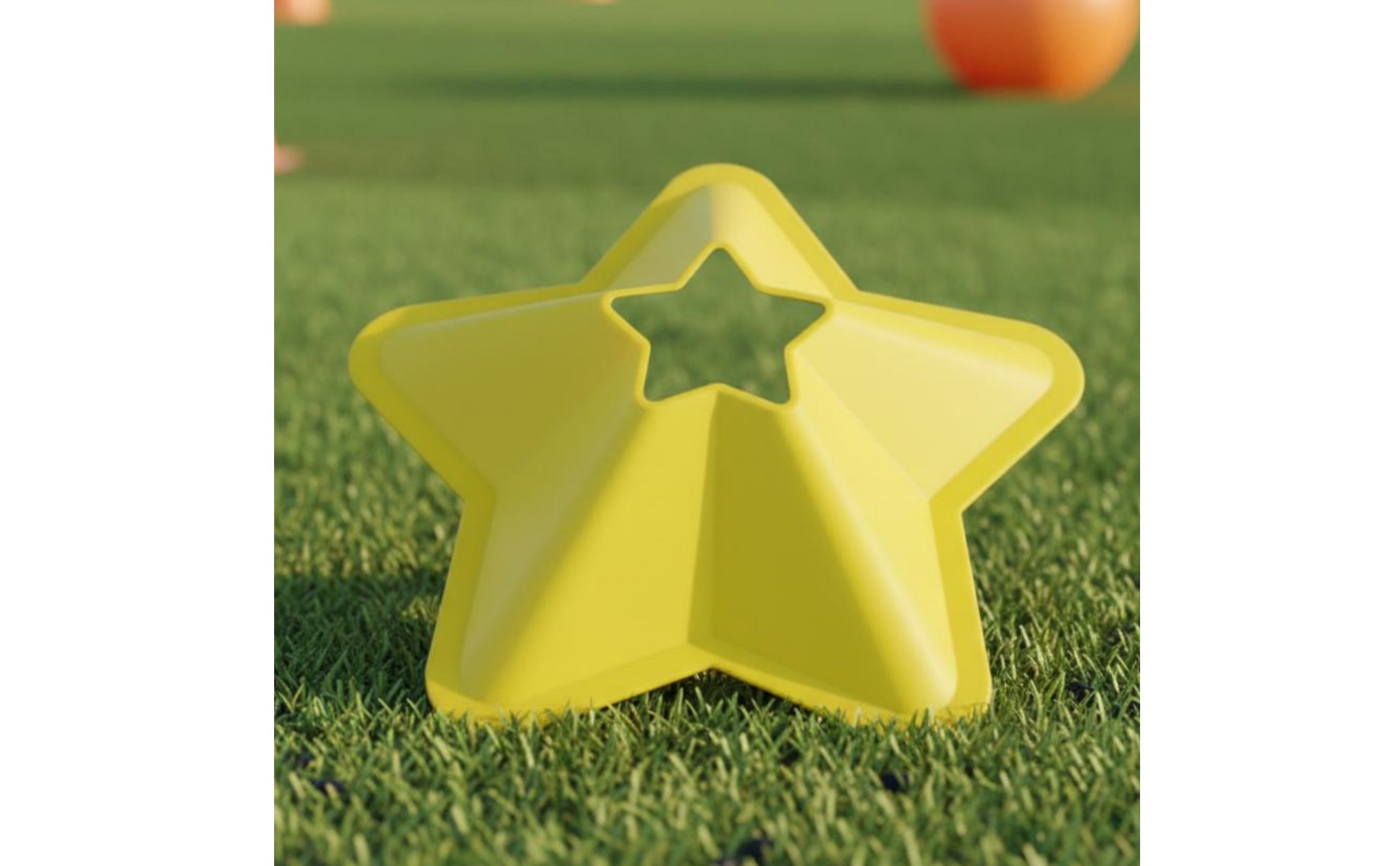 Star Shaped Marker Disc Matte Finish Agility Training Star Cone Flexible
