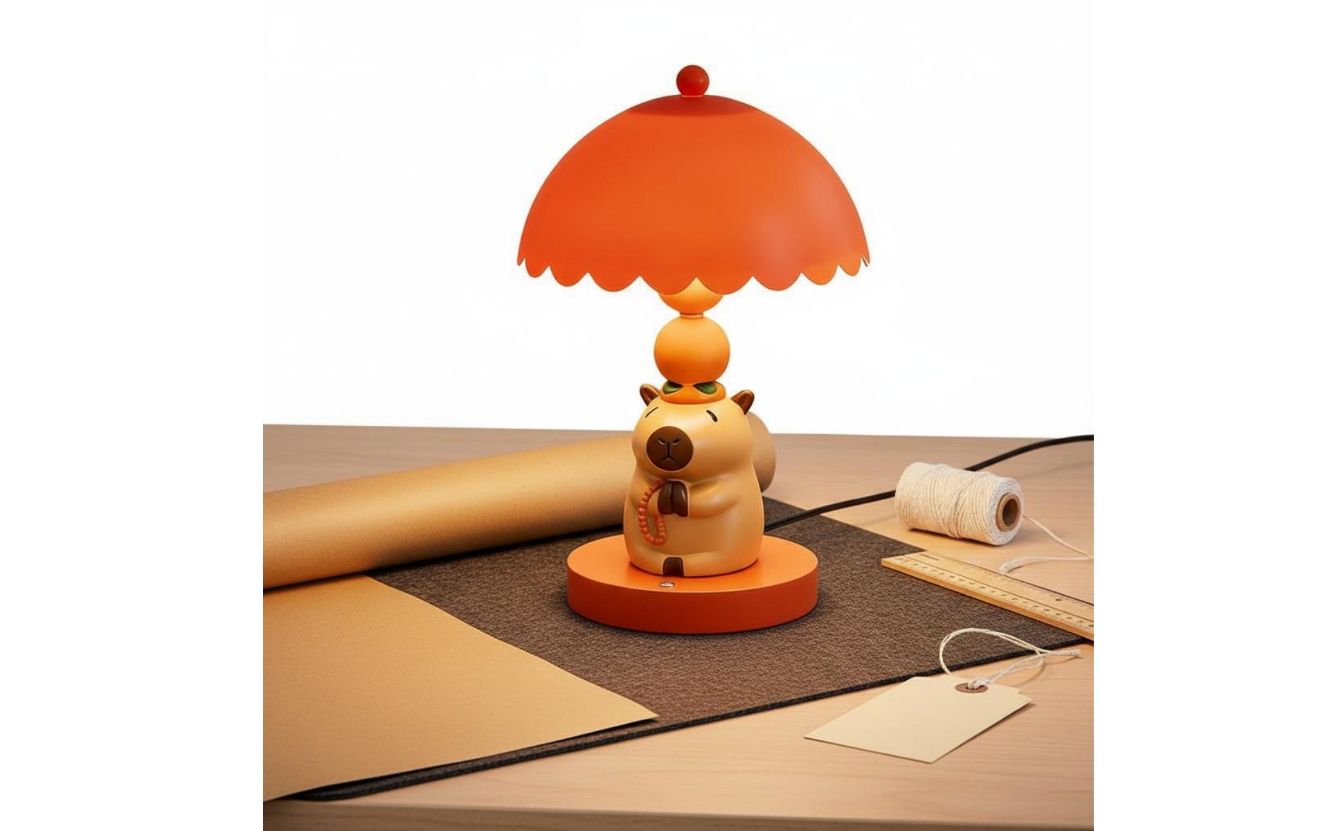 Capybara Figurine Lamp Creative Design Capybara Table Lamp Sleep Companion