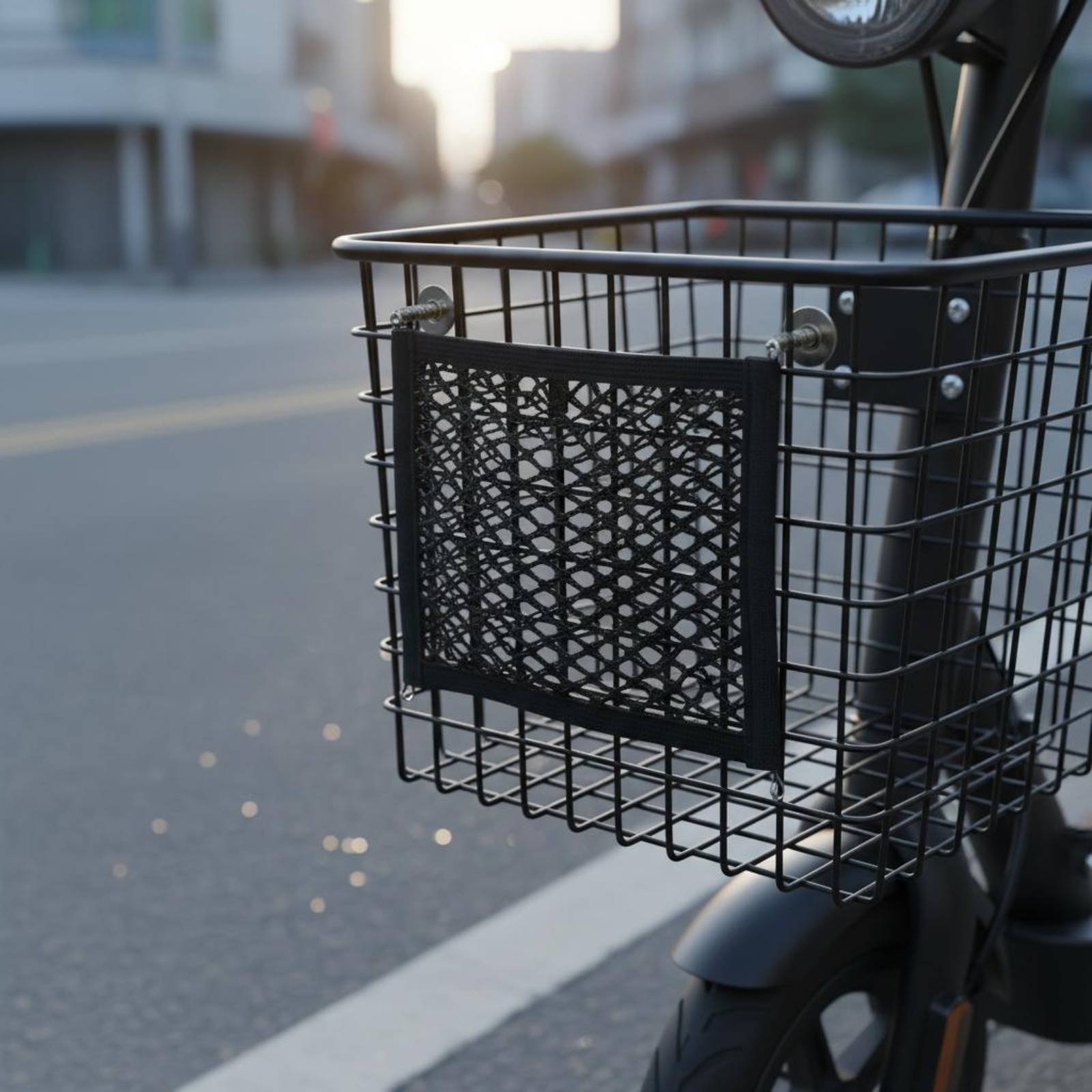 Electric Scooter Cargo Net Double Layer Elastic Storage Pouch Easy Installation - Produktbild 6