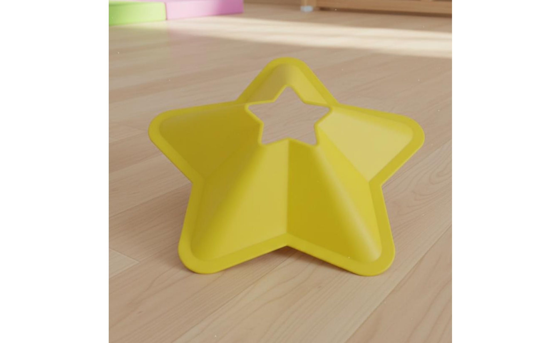 Star Shaped Marker Disc Matte Finish Agility Training Star Cone Flexible