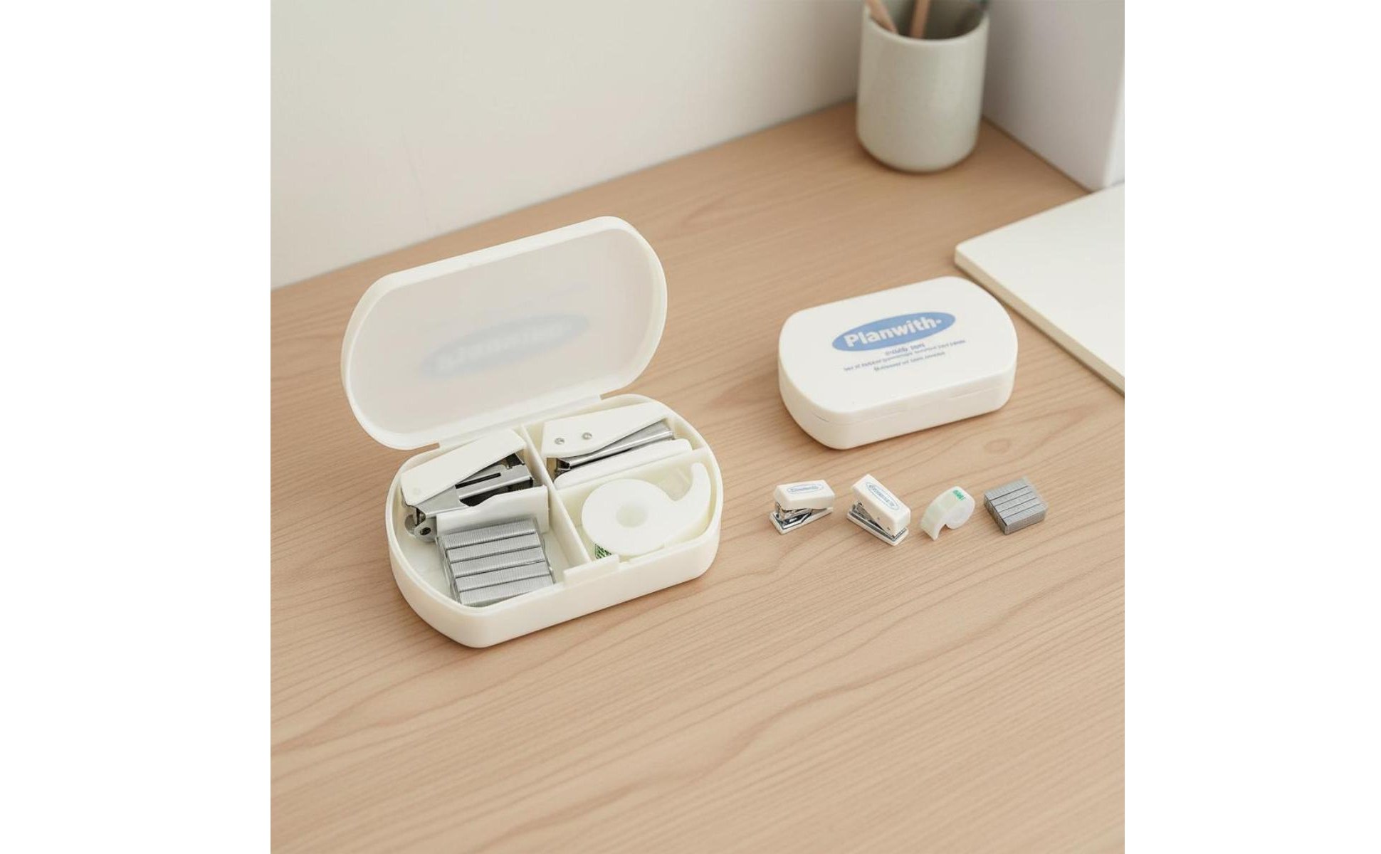 8 Stück kompakter Büro-Werkzeugkasten multifunktional Mini-Büroset in Box