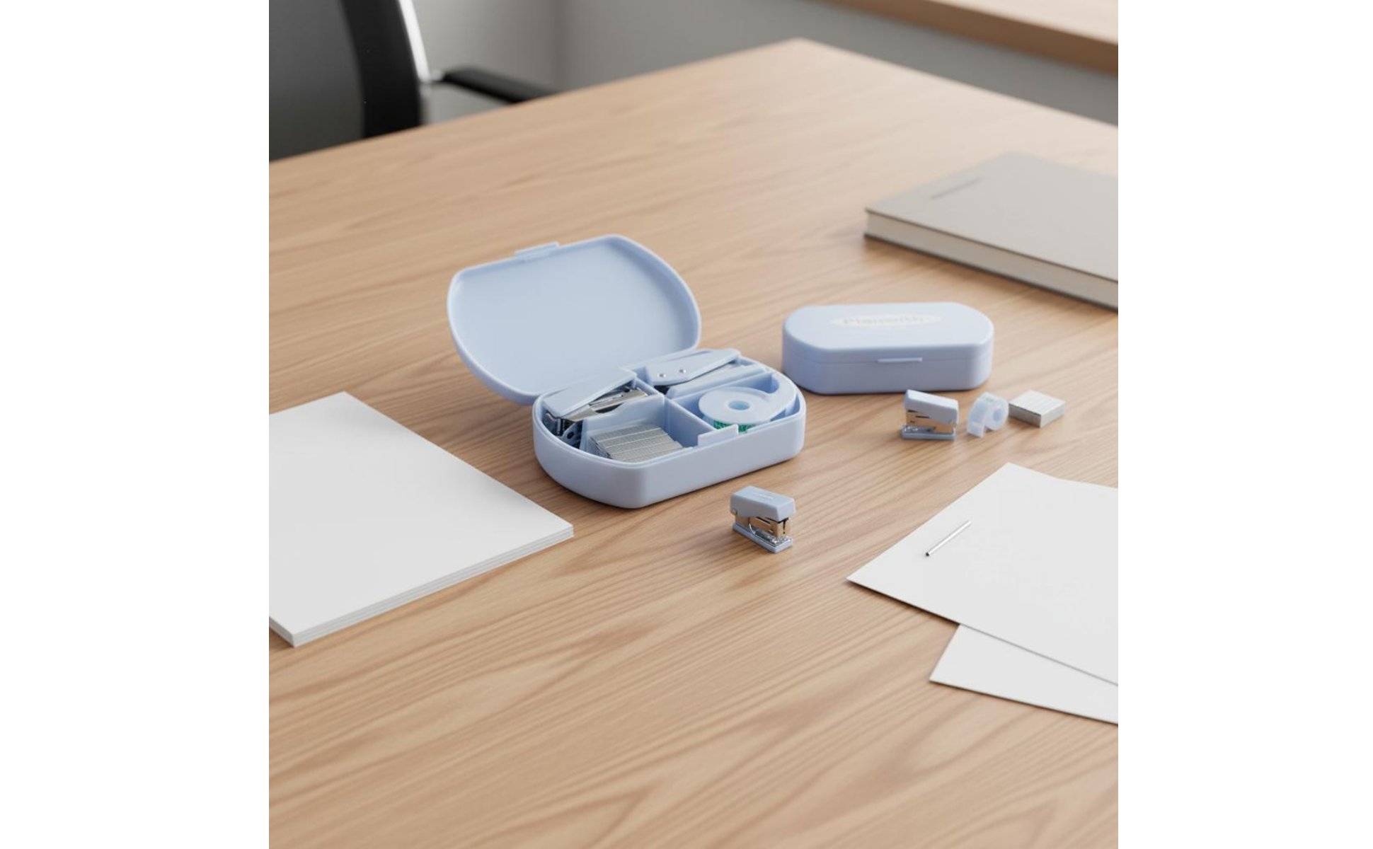 8 Stück kompakter Büro-Werkzeugkasten multifunktional Mini-Büroset in Box