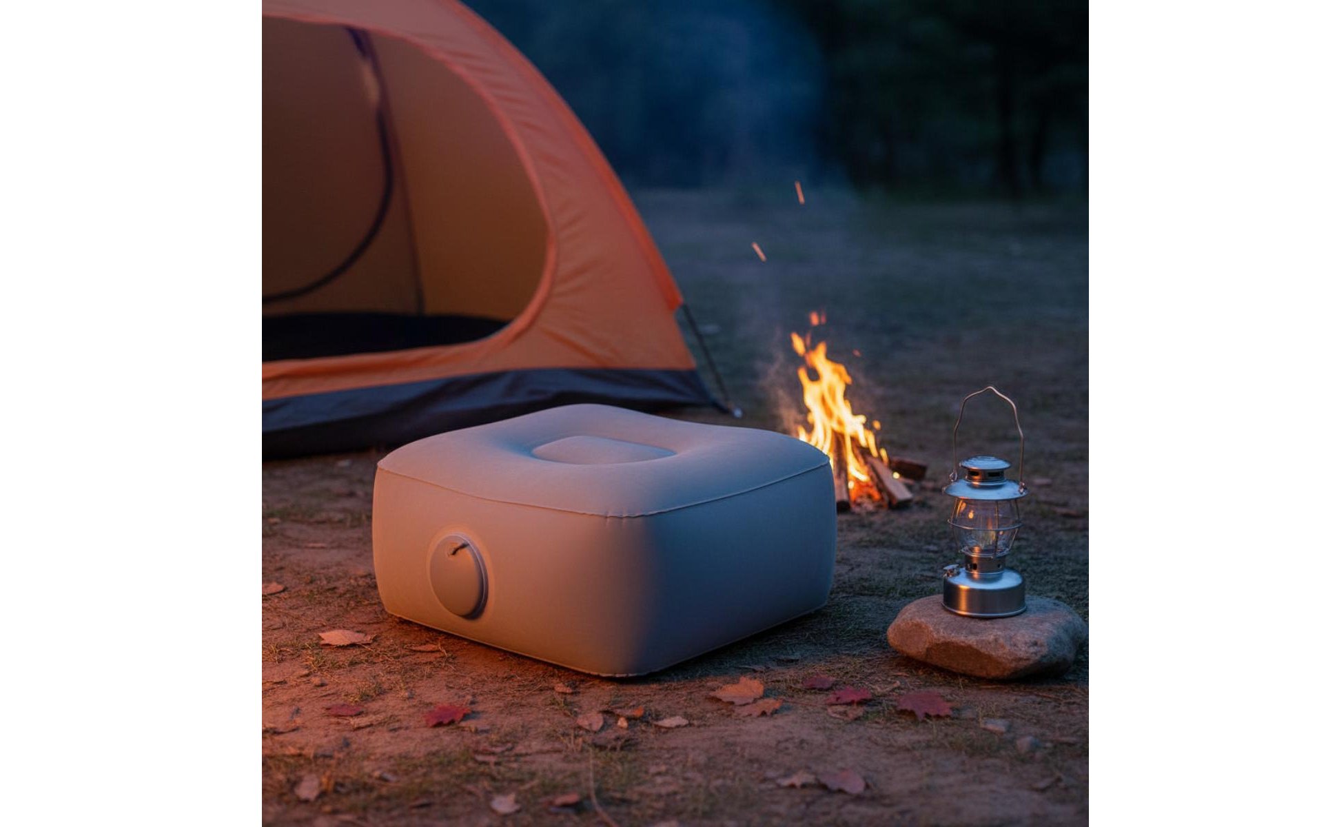 Inflatable Footrest Height-Increasing Portable Travel Footrest Quick Inflation
