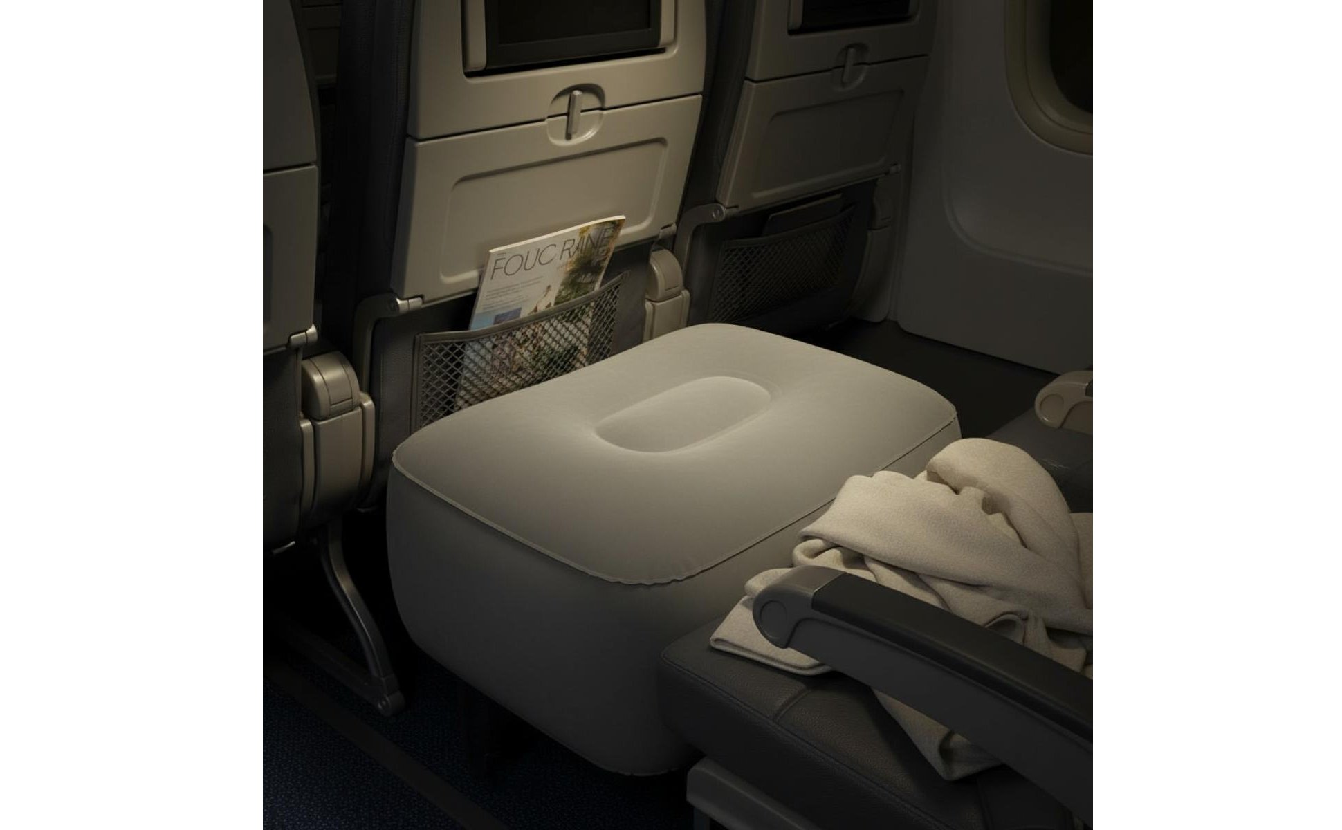 Inflatable Footrest Height-Increasing Portable Travel Footrest Quick Inflation