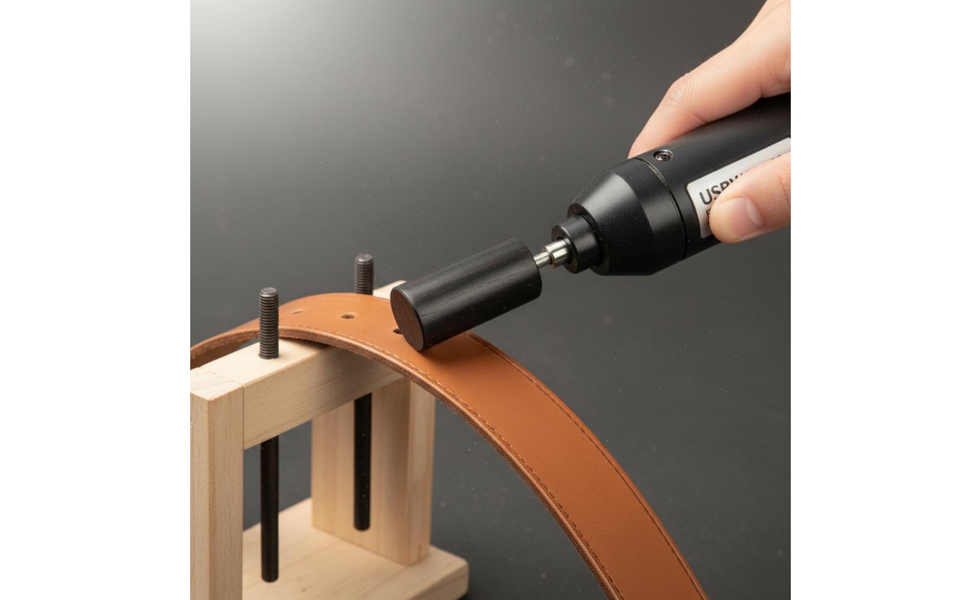 Sandalwood Leather Burnishing USB Powered for Hobbyists, Beginners