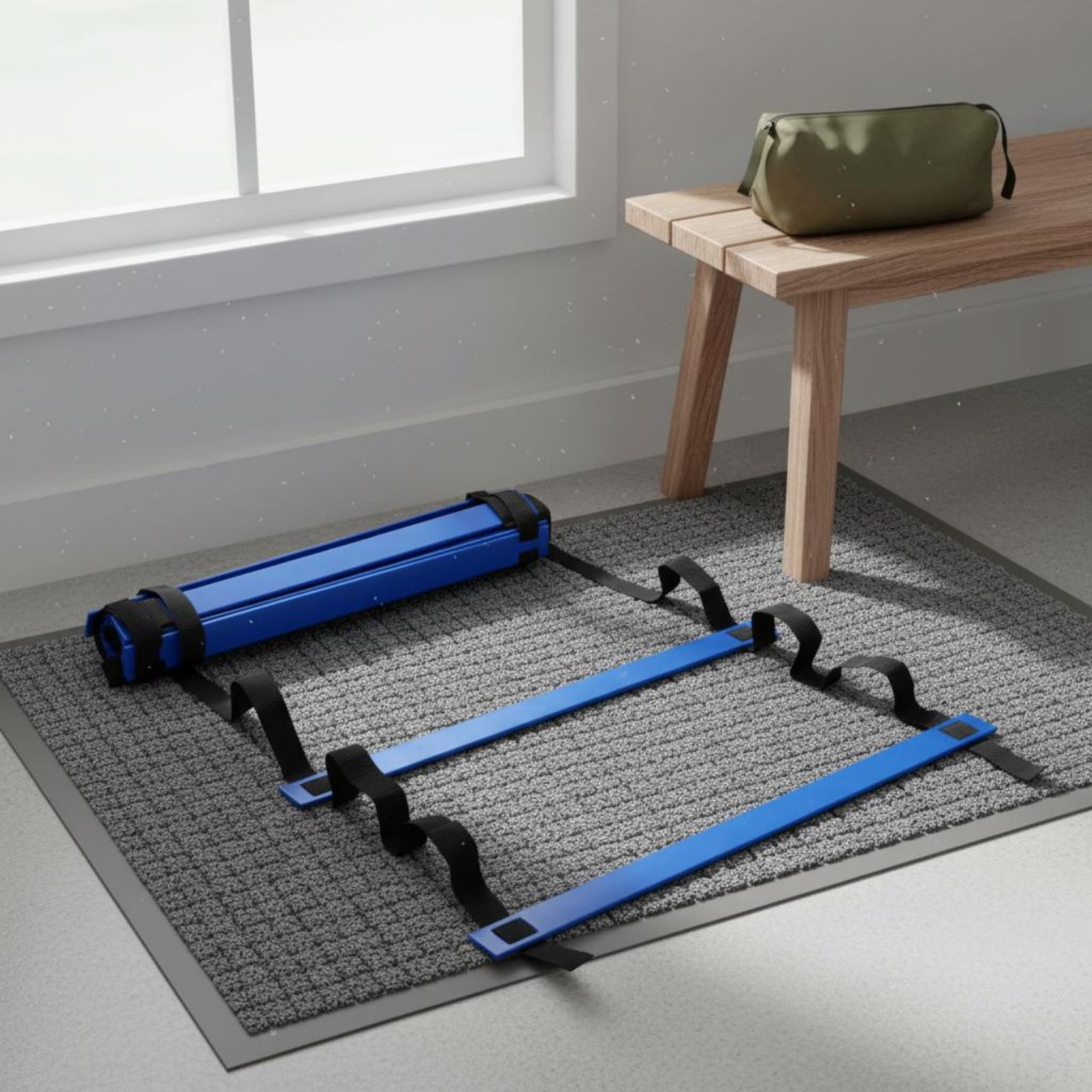 AGILITY LADDER PORTABLE Footwork Training Ladder Adjustable Rungs for ...