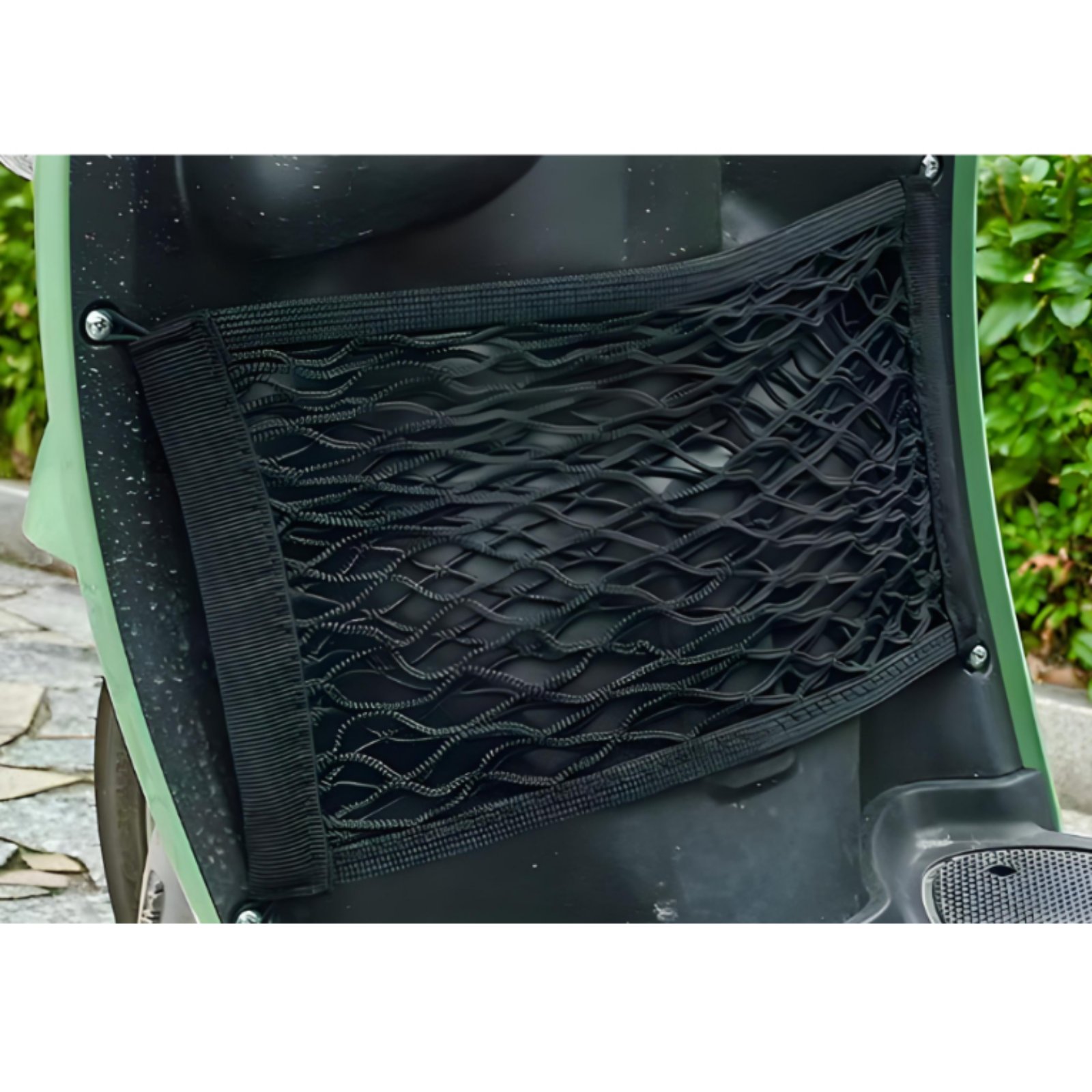 Electric Scooter Cargo Net Double Layer Elastic Storage Pouch Easy Installation - Produktbild 4