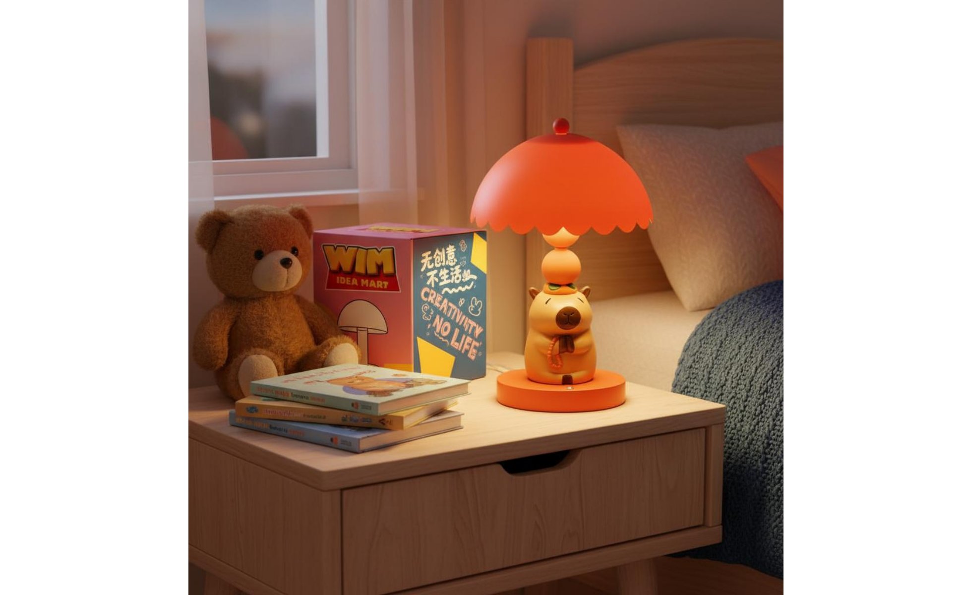 Capybara Figurine Lamp Creative Design Capybara Table Lamp Sleep Companion