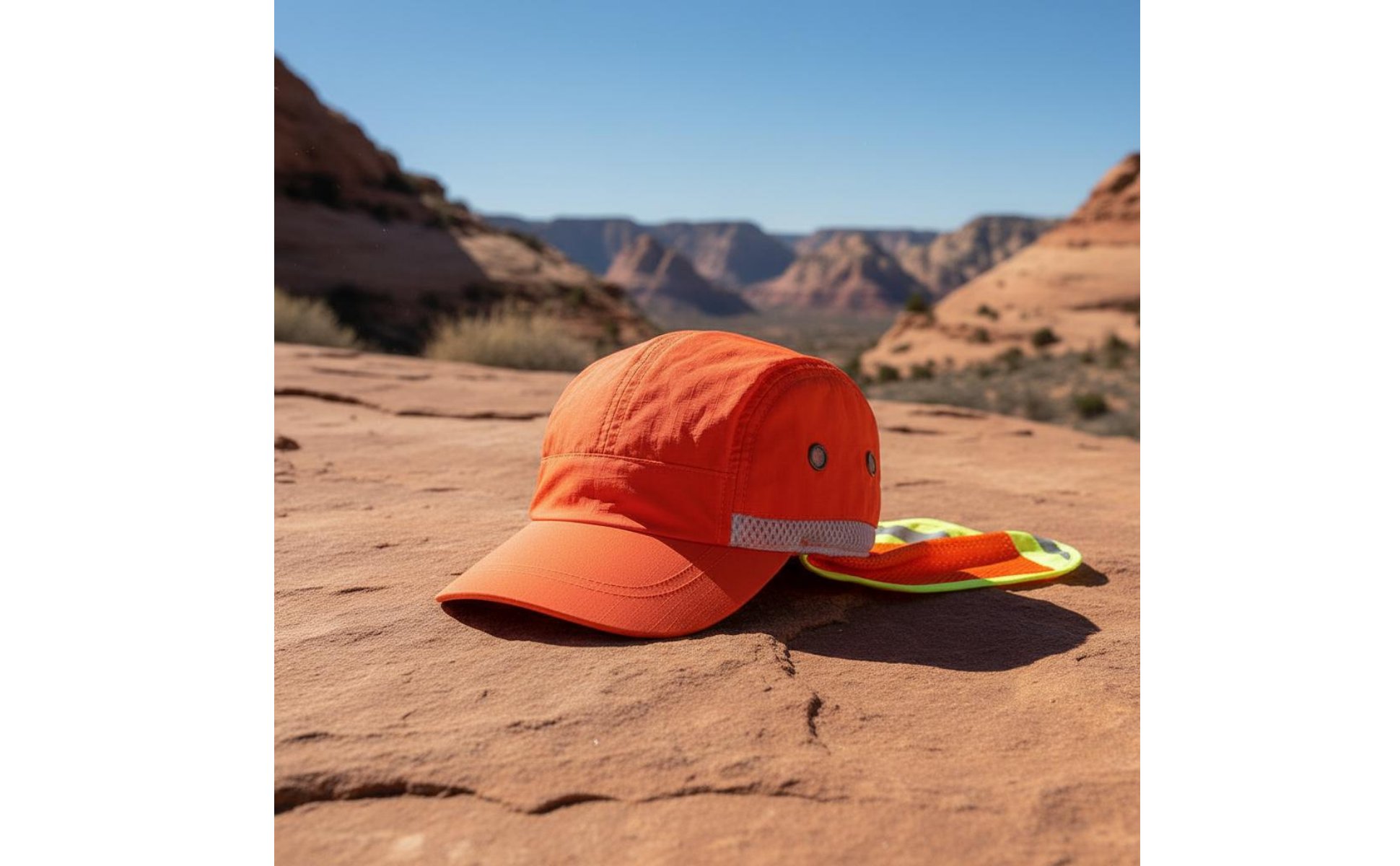 Warnschutzkappe mit Nackenschutz hohe Sichtbarkeit reflektierende Baseballkappe