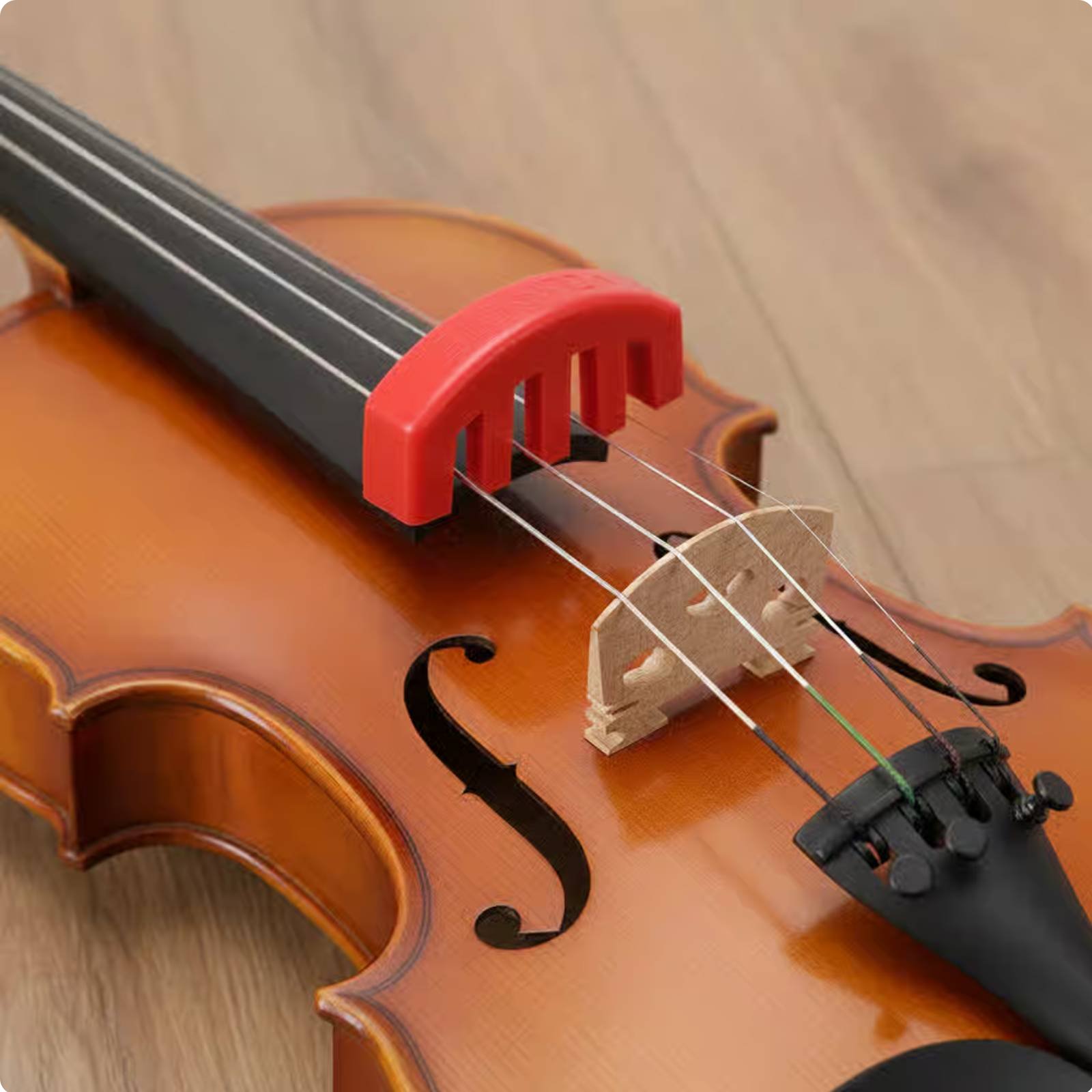 Übungsdämpfer Violine leise üben Geigendämpfer weiches Gummi für Anfänger