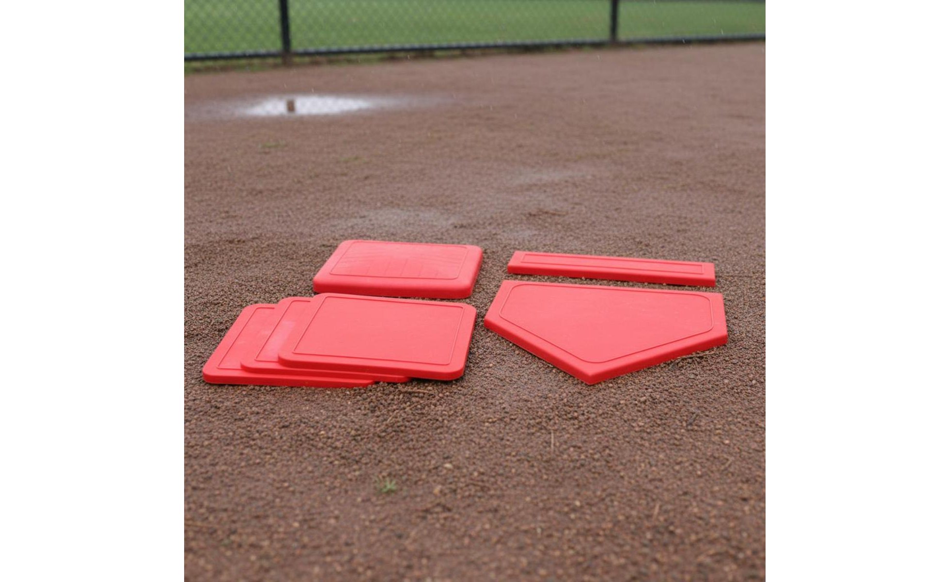 5 Stück Home-Plate-Set wasserdicht Baseball-Base-Set rutschfest für Baseballfeld