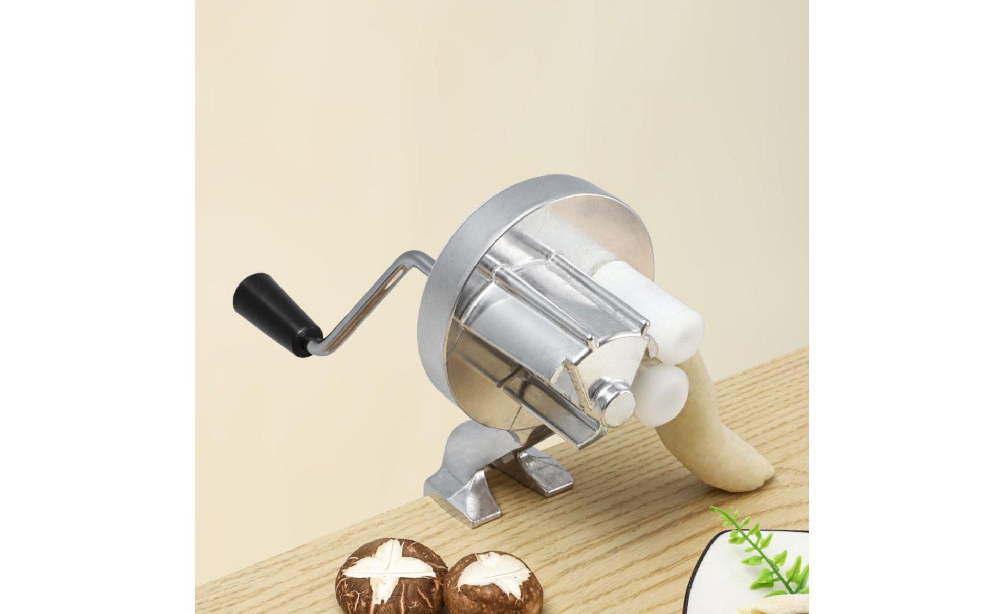 Tabletop Pasta Press Table Clamp Mount Manual Macaroni Machine for Home Cooks