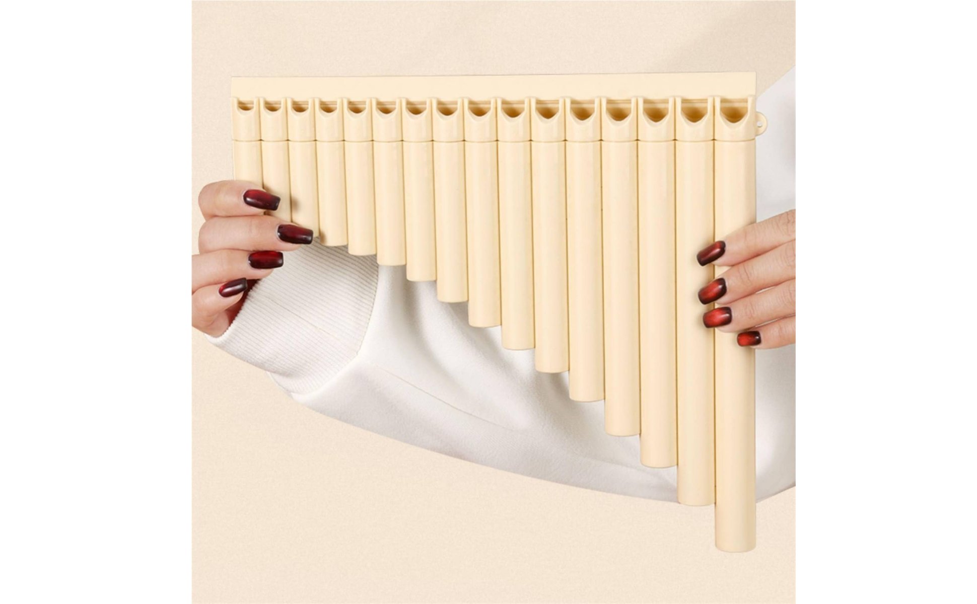 Pan Flute Easy to Learn 18 Pipe Flute Polished Mouthpiece for Students