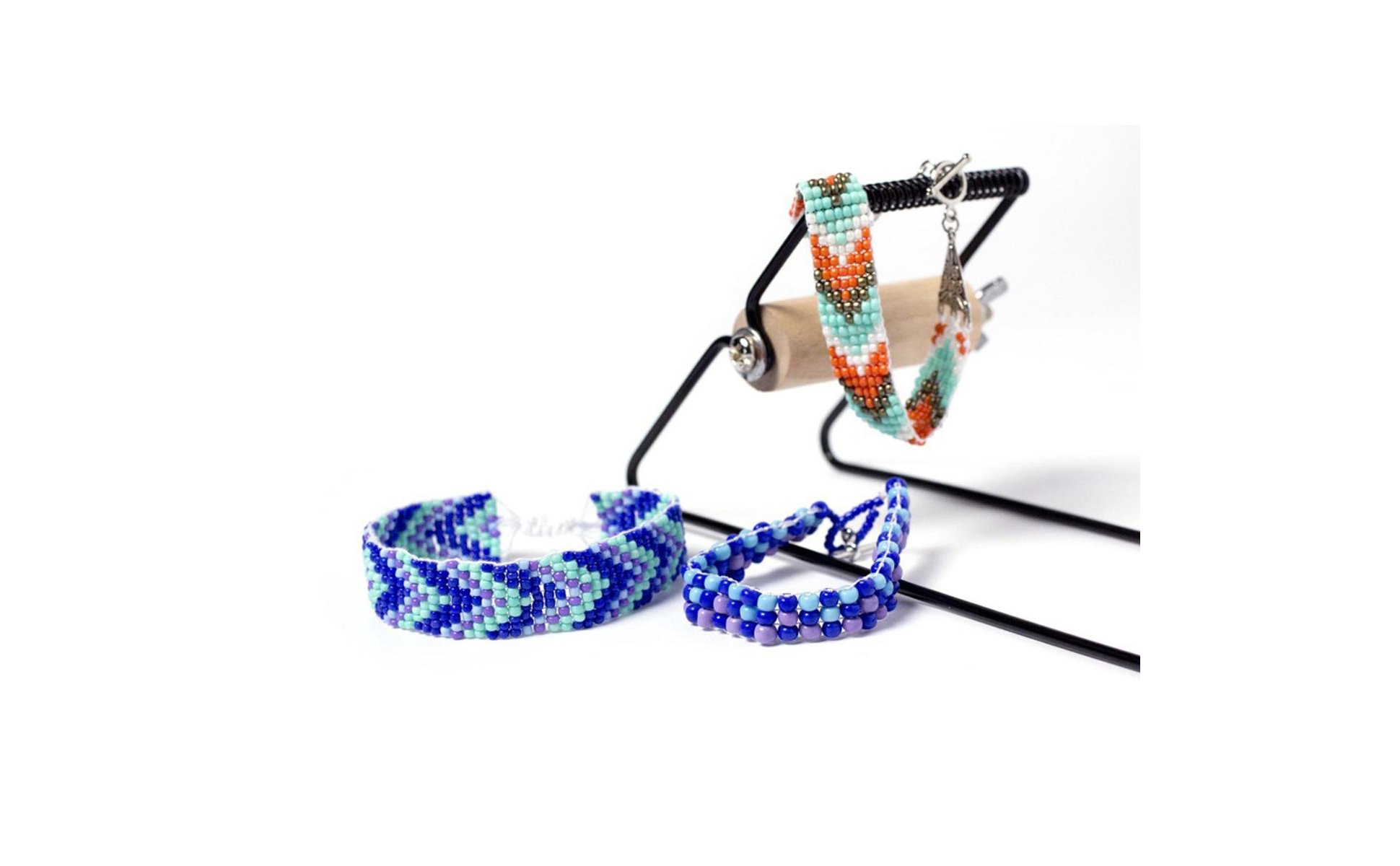 Bead Weaving Loom Stainless Steel Frame Bead Loom All-in-Single Set for Teens