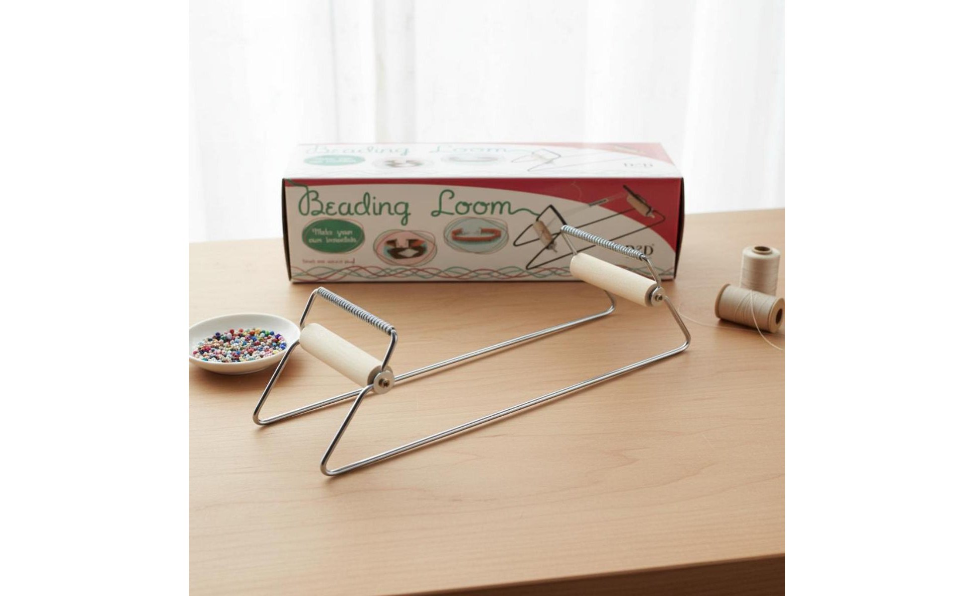 Bead Weaving Loom Stainless Steel Frame Bead Loom All-in-Single Set for Teens