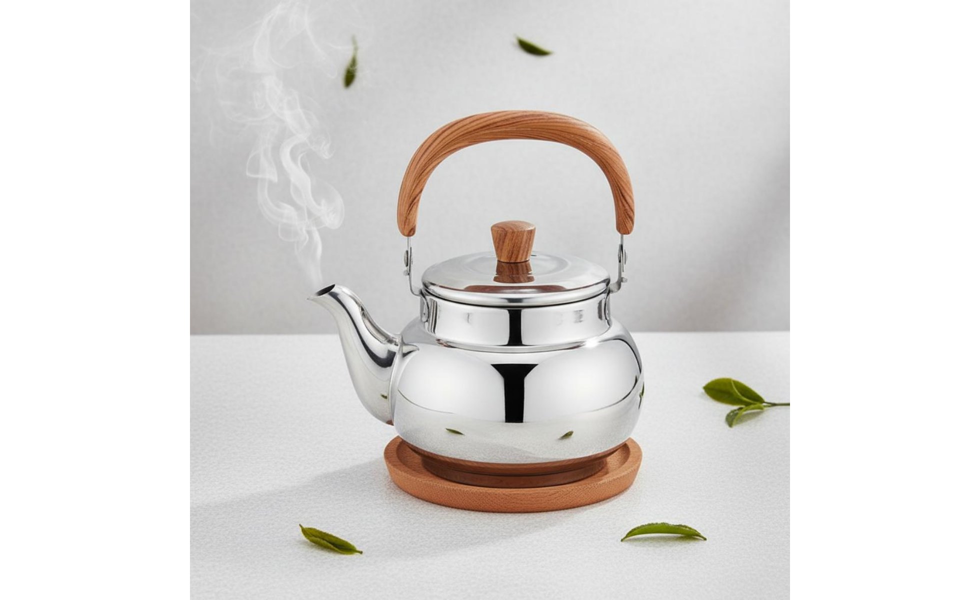 Stovetop Teapot with Infuser Anti-Scald Handle Stainless Steel Kettle for Hotel