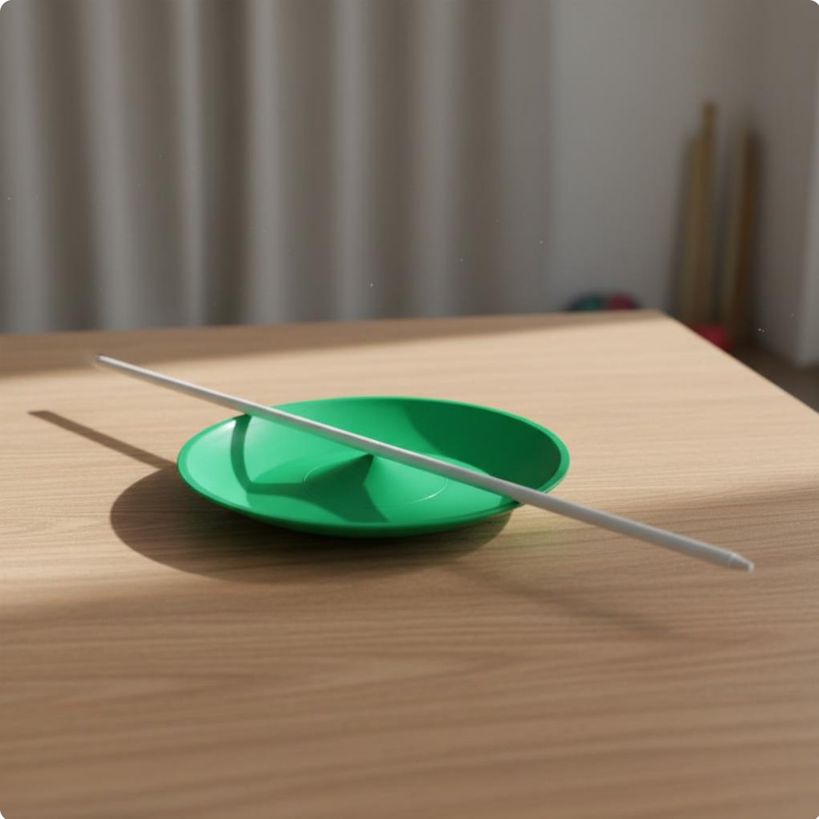 Rotating Plate mit Stab flexibel Jonglierteller Set langanhaltende Drehung