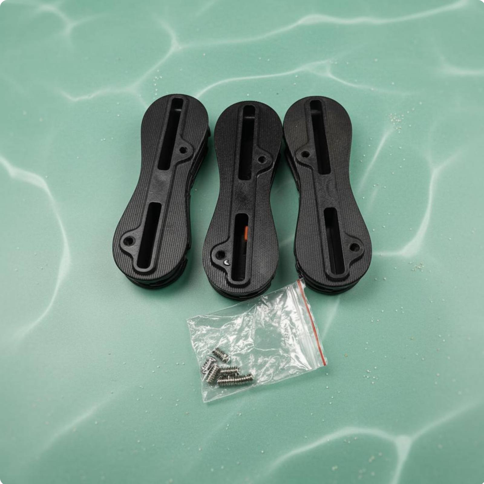 3 Pieces Figure 8 Fin Plug High-Strength Plastic Tail Slot
