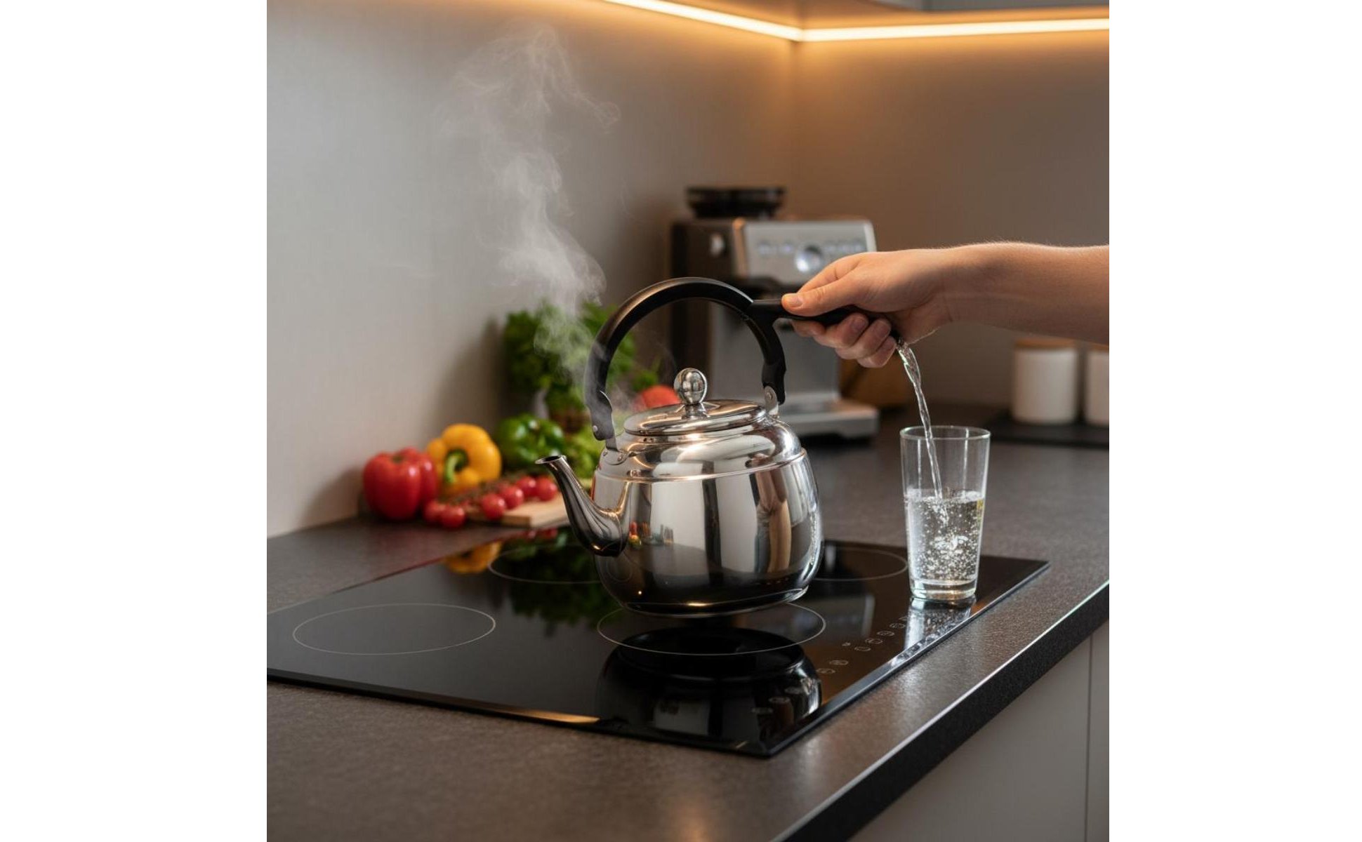 Whistling Tea Kettle Whistle Signal Stainless Steel Water Kettle for Restaurants