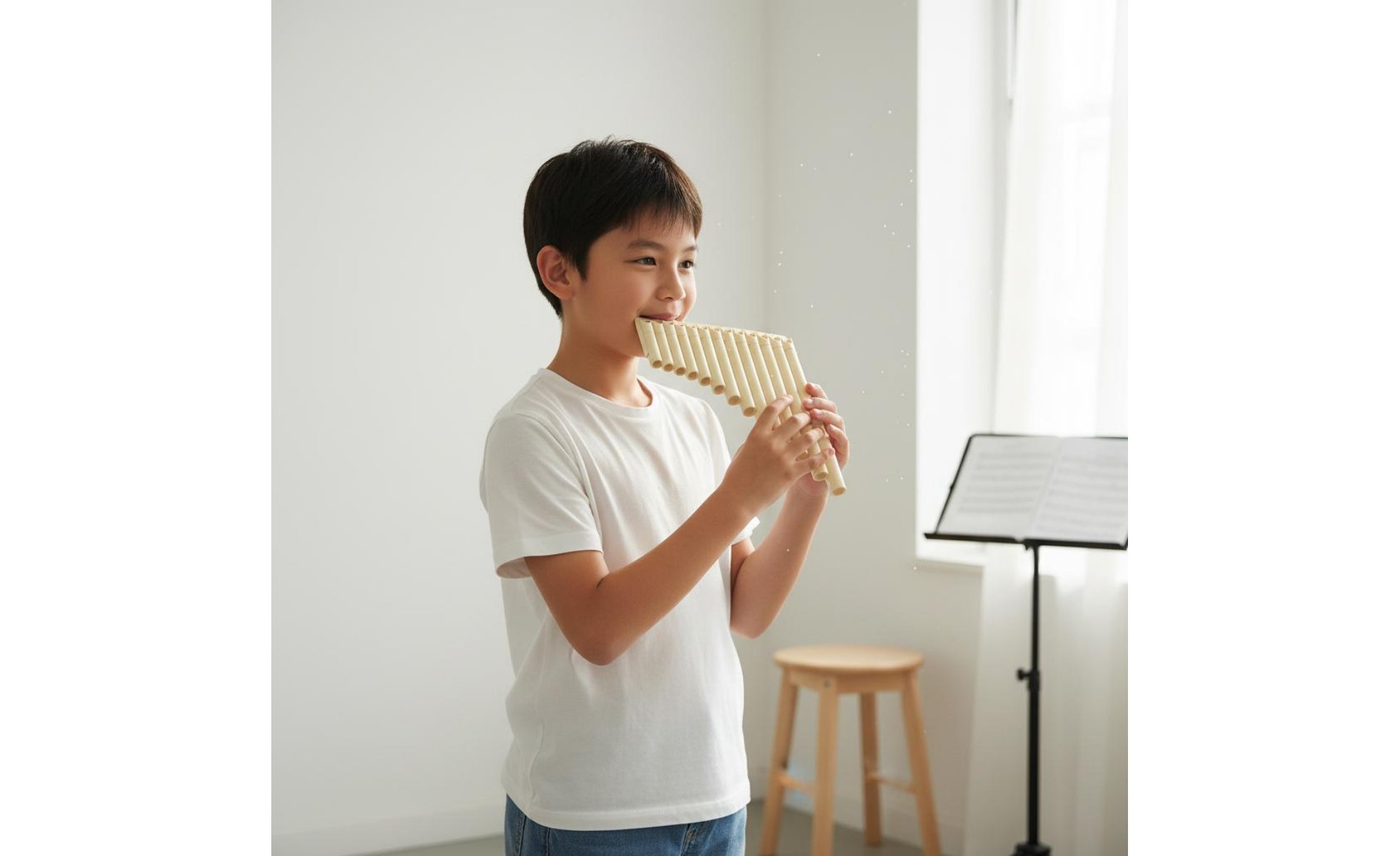 Pan Flute Easy to Learn 18 Pipe Flute Polished Mouthpiece for Students