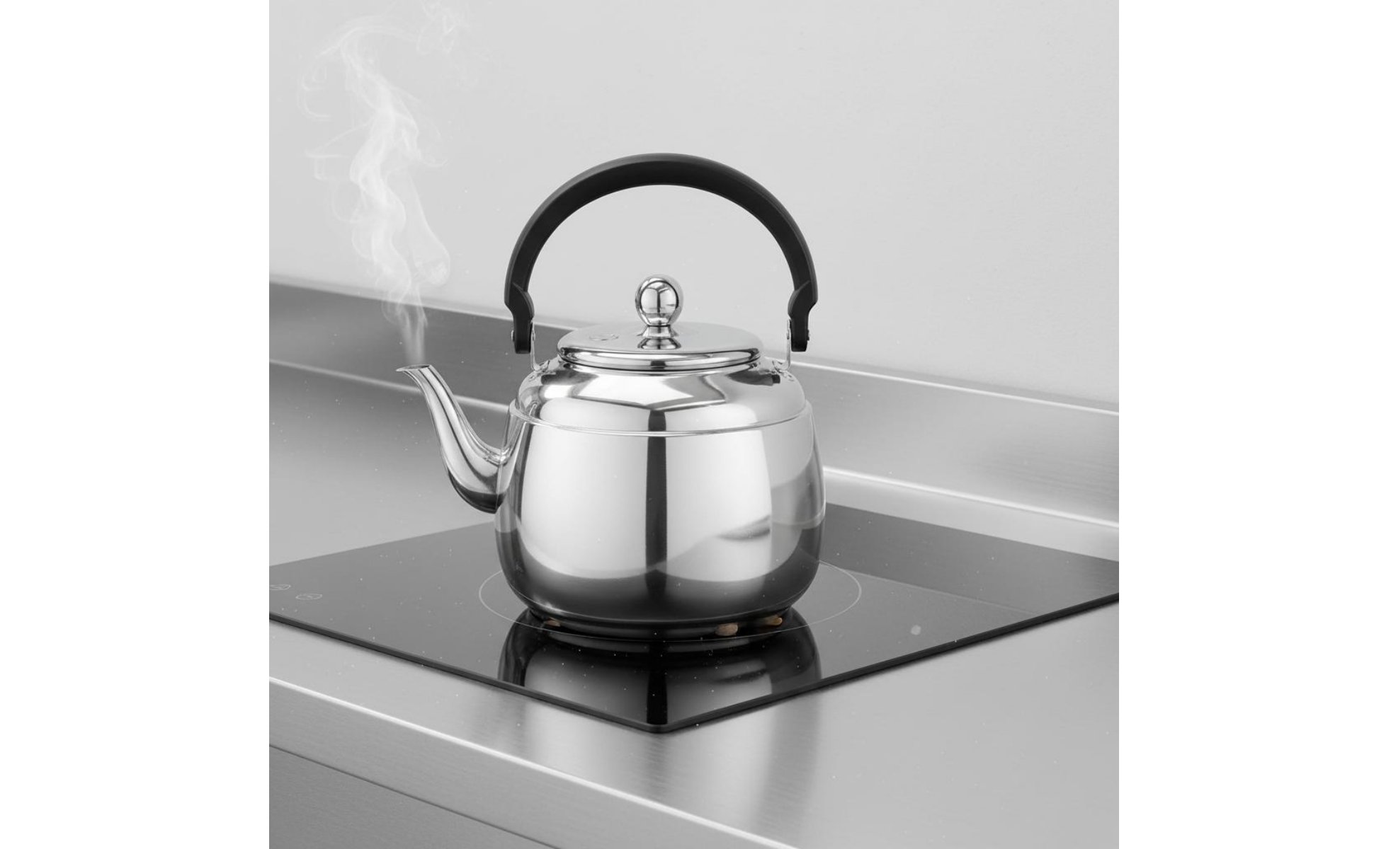 Whistling Tea Kettle Whistle Signal Stainless Steel Water Kettle for Restaurants