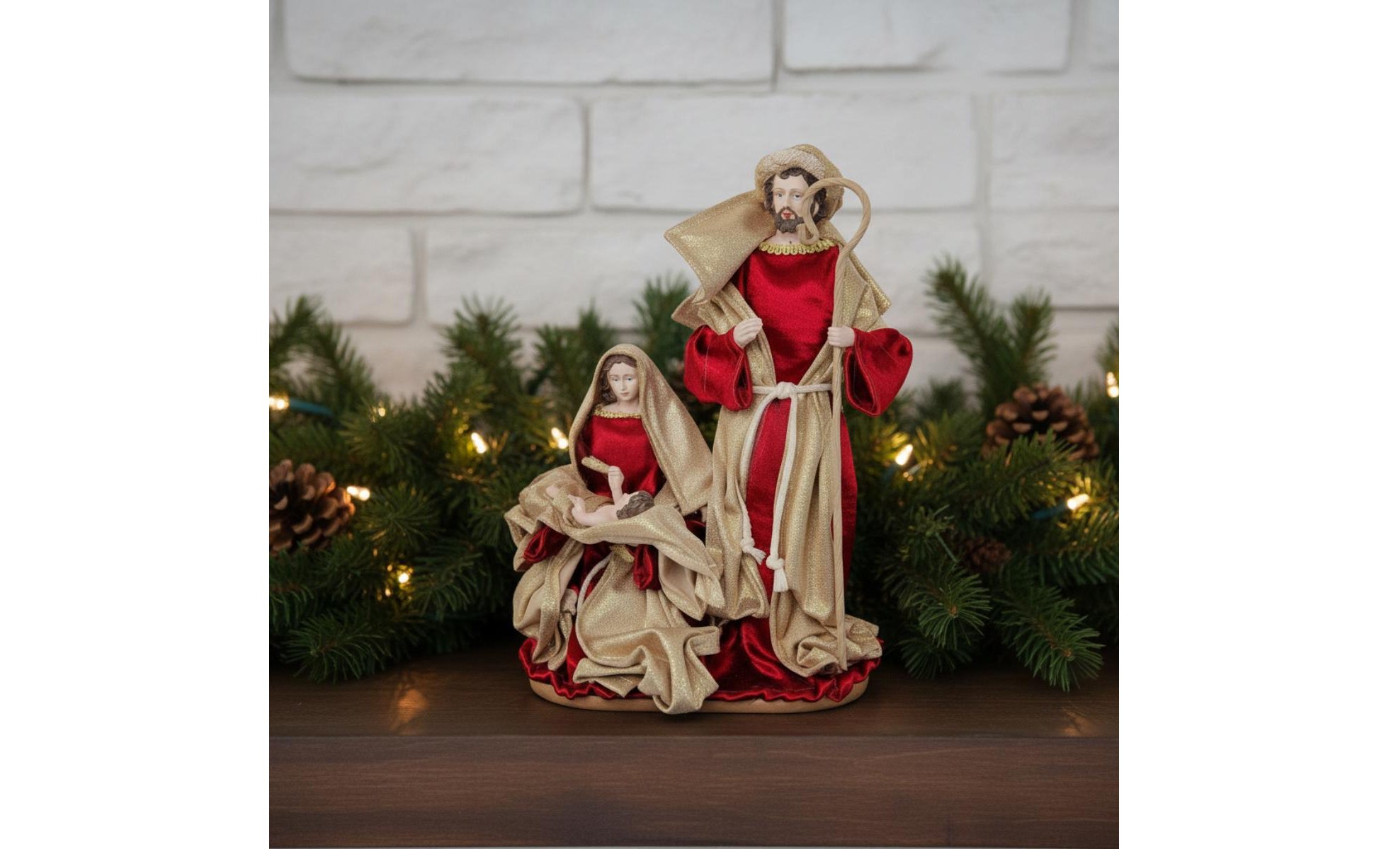 Ensemble de la Nativité Pièce Maîtresse Décorative Statue de la Sainte Famille