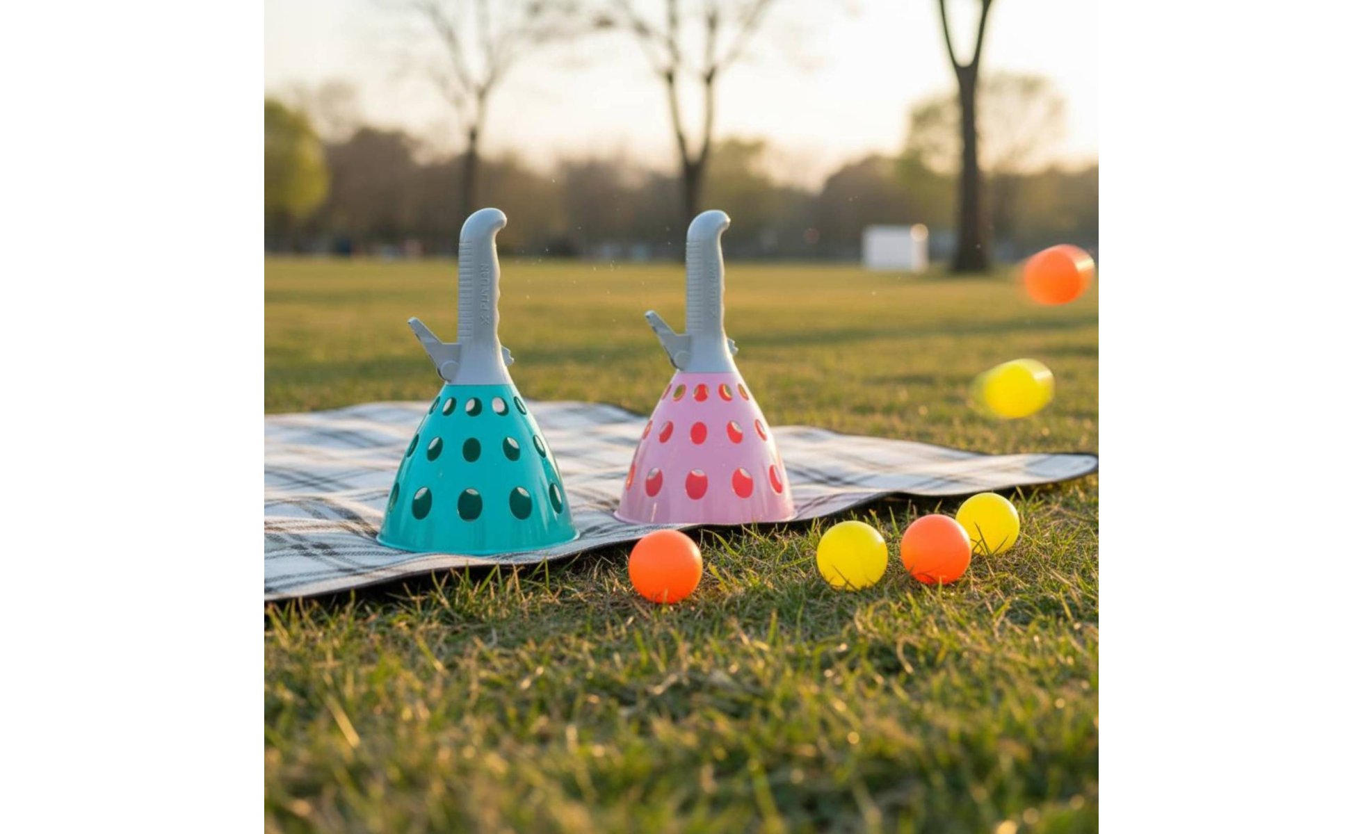 Toss and Capture Ball Game Family Fun Handheld Ball Launcher Toy Easy to Play