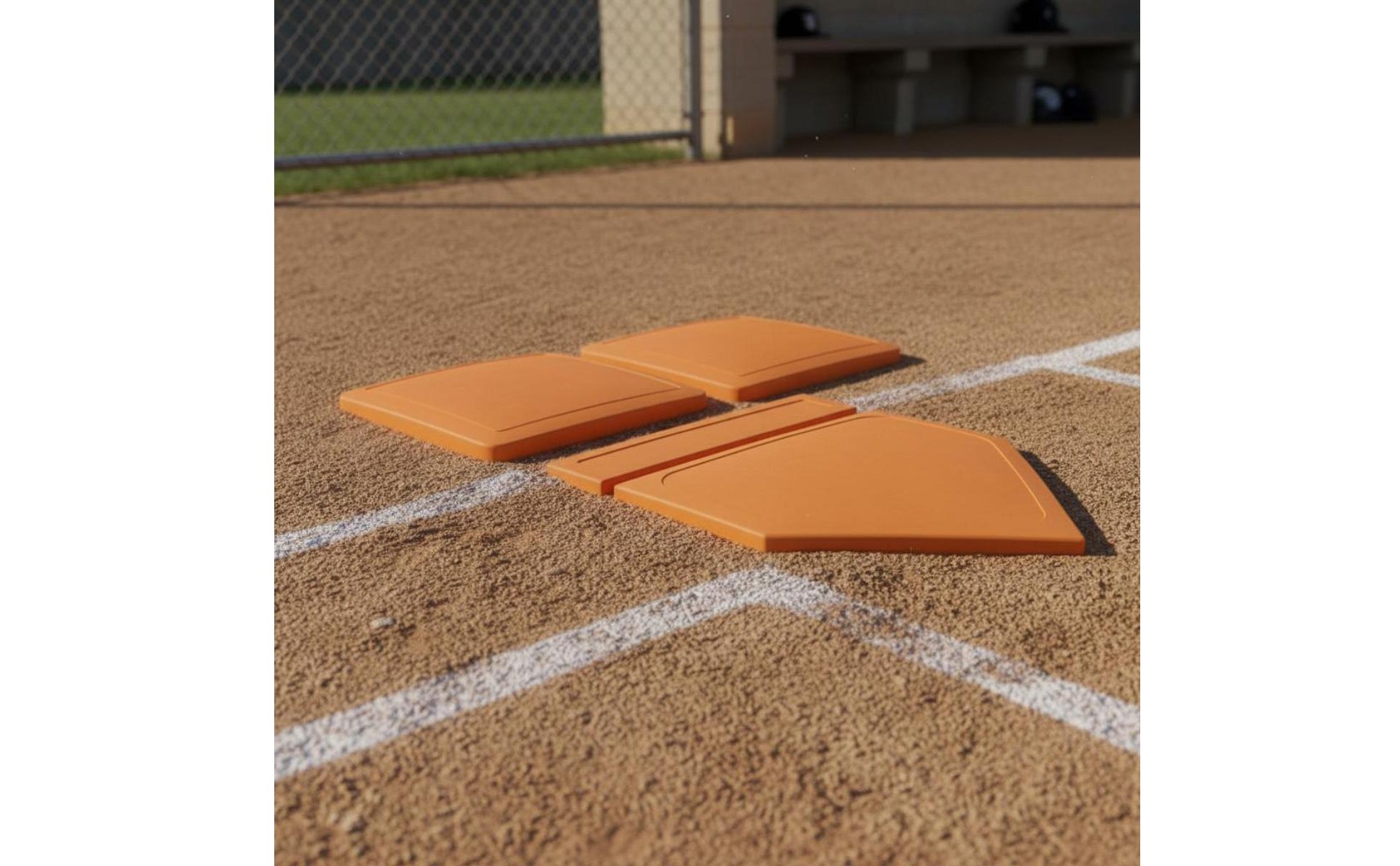 5 Stück Home-Plate-Set wasserdicht Baseball-Base-Set rutschfest für Baseballfeld