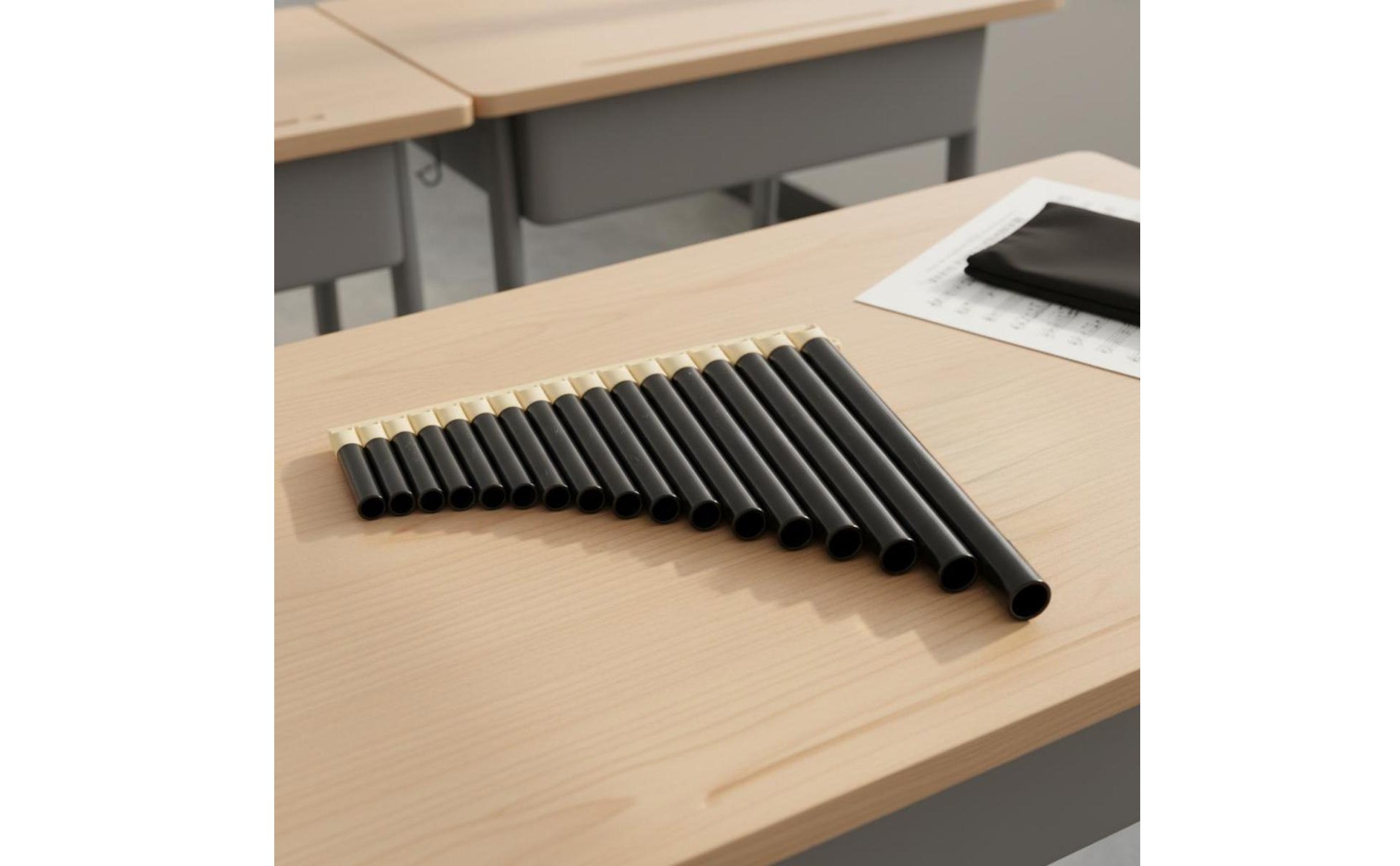 Pan Flute Easy to Learn 18 Pipe Flute Polished Mouthpiece for Students
