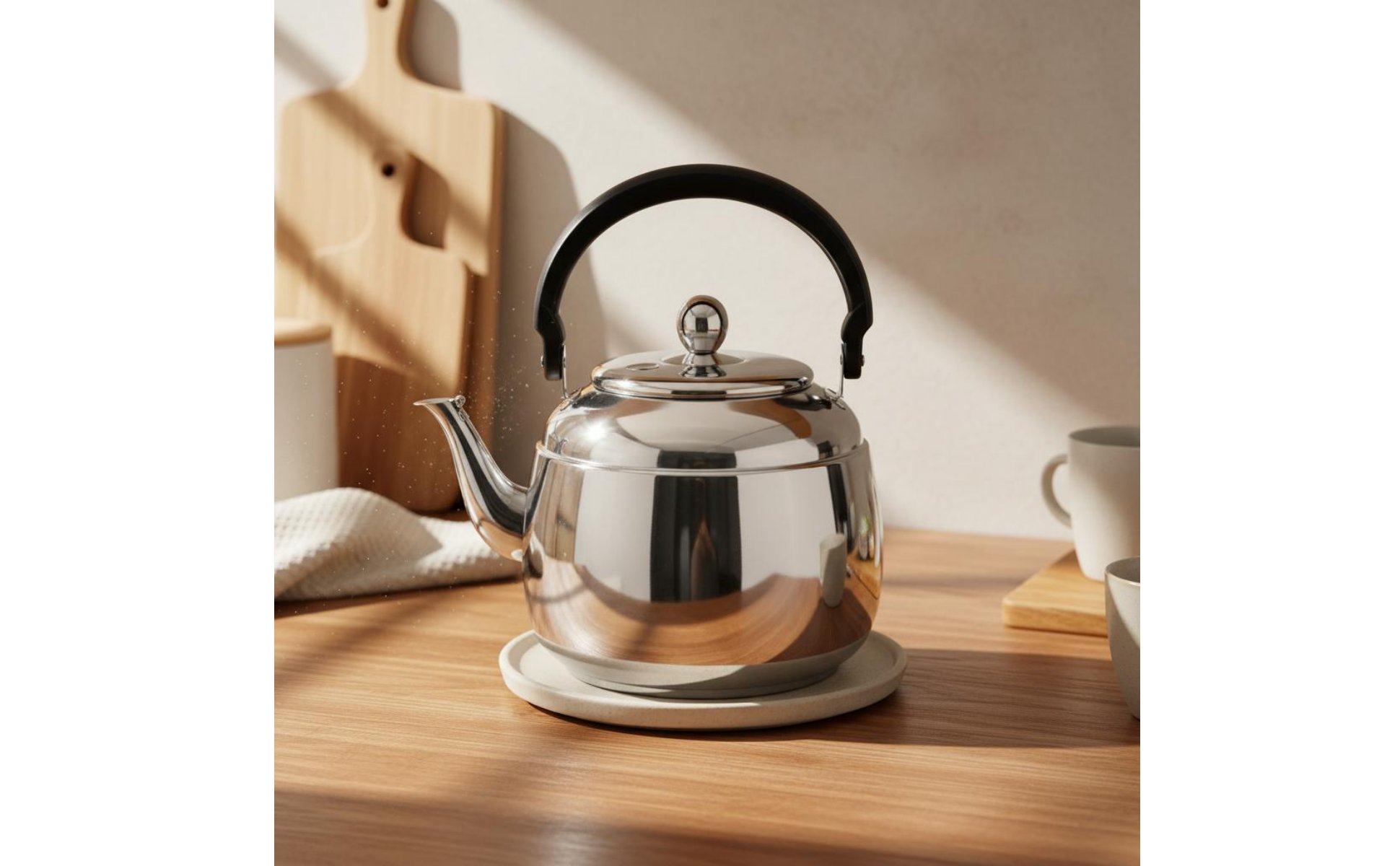 Whistling Tea Kettle Whistle Signal Stainless Steel Water Kettle for Restaurants