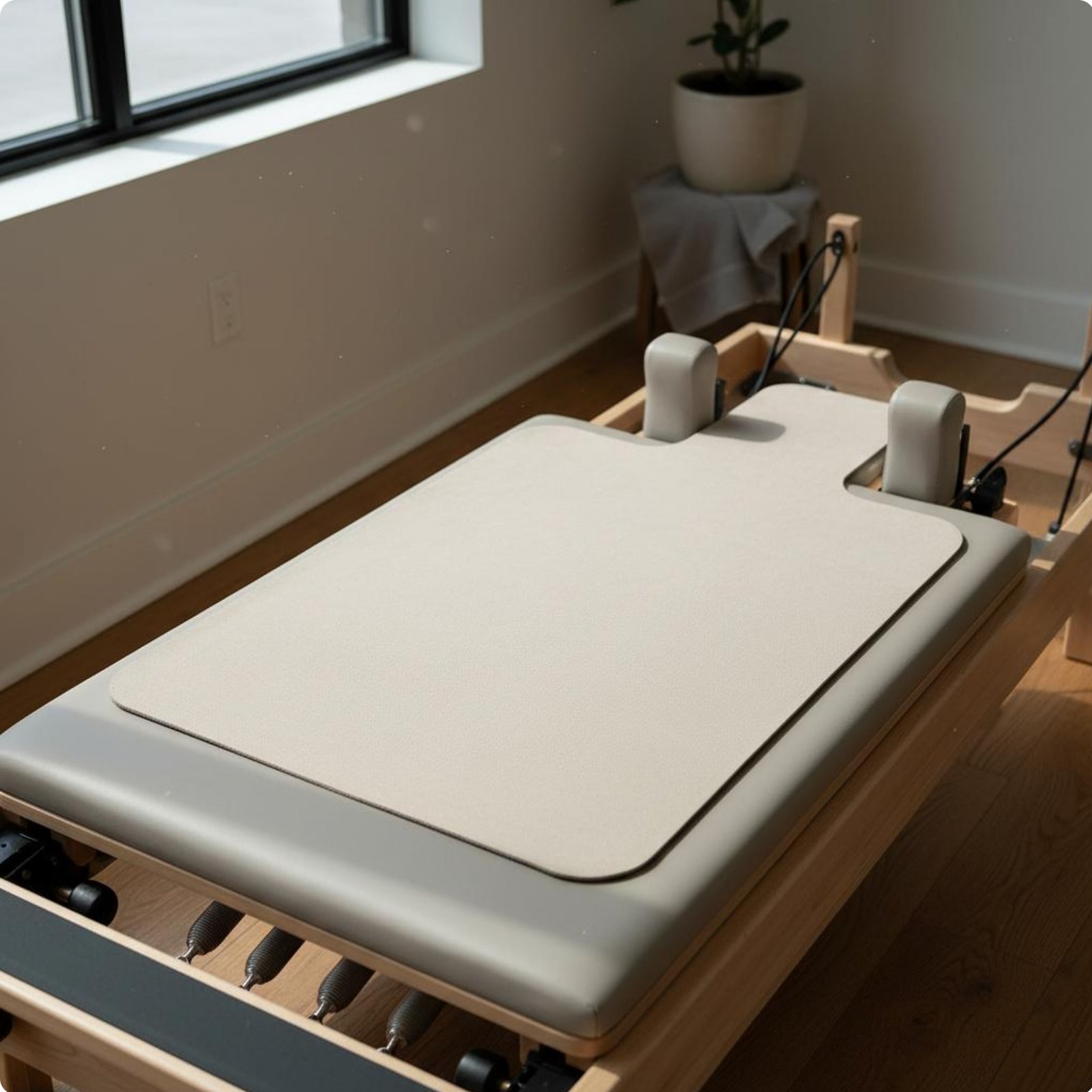 Pilates Reformer Mat Thickened Suede Pilates Machine Mat Shock-Absorbing for
