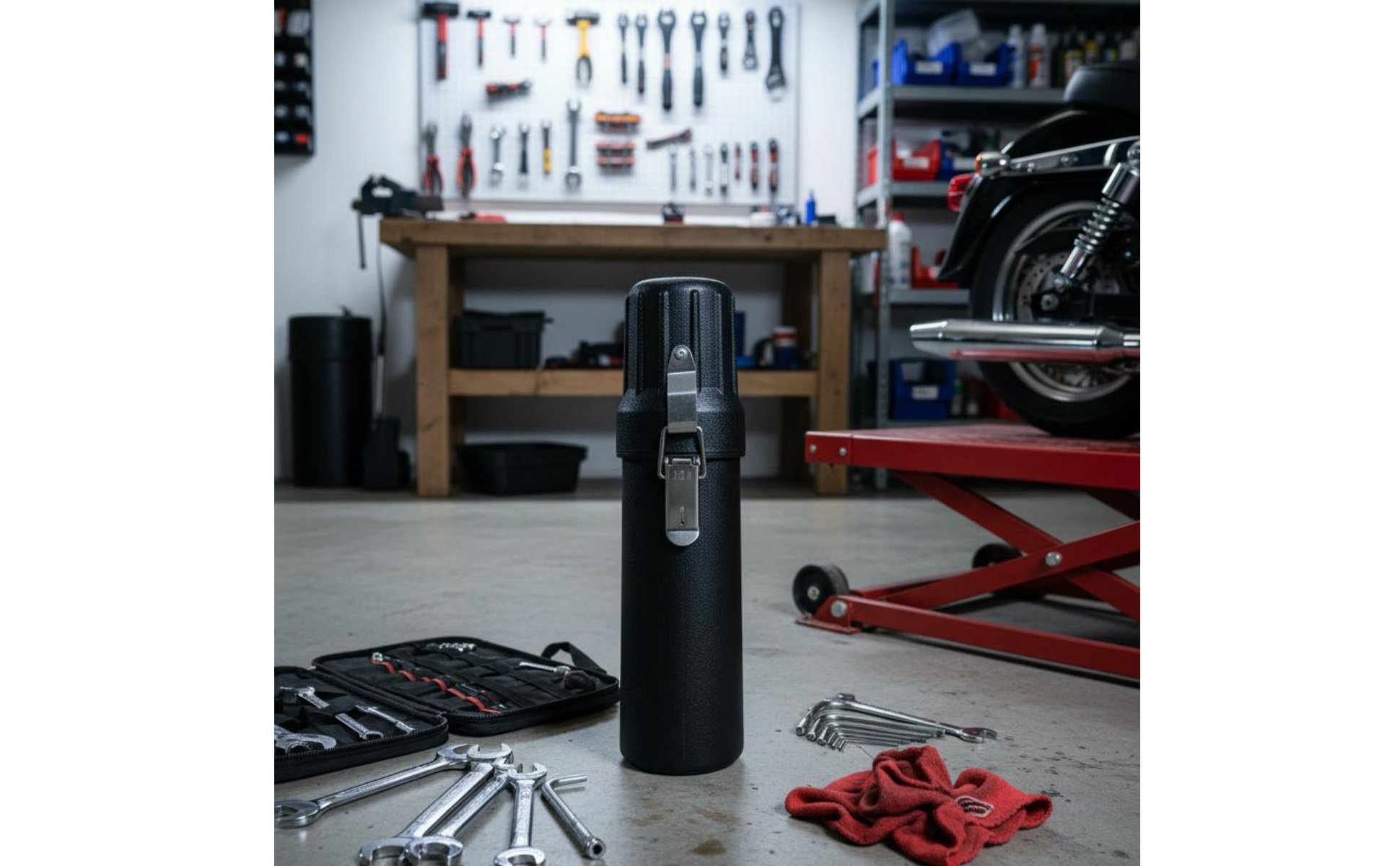 Motorcycle Storage Tube Multi-Functional Waterproof Tool Canister