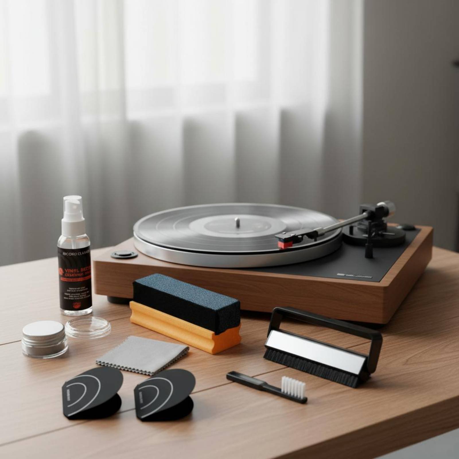 Schallplatten Reinigungsset antistatisch Vinyl Reinigungsset für DJs, - Produktbild 1