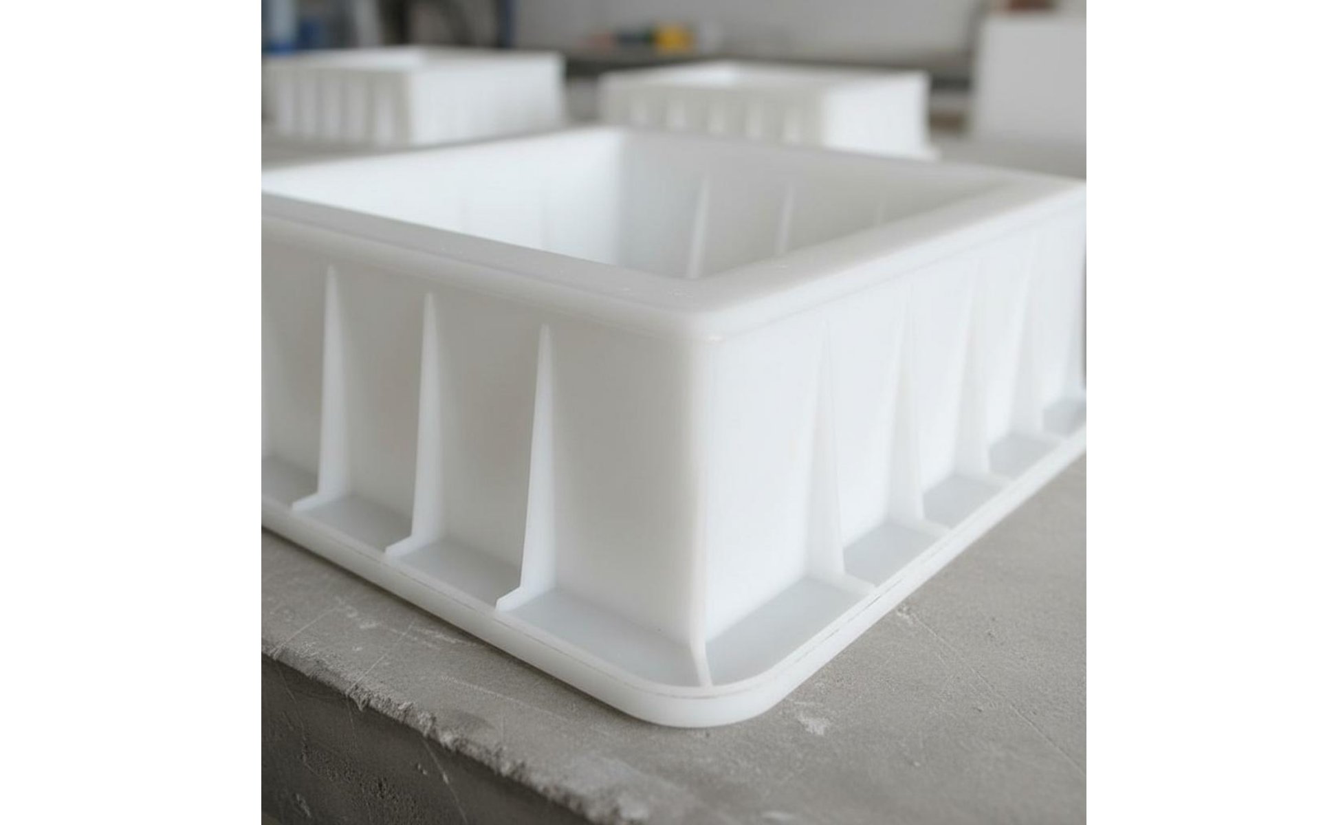 Hollow Block Form Easy to Demold Plastic Cement Brick Form Reusable for Walkway