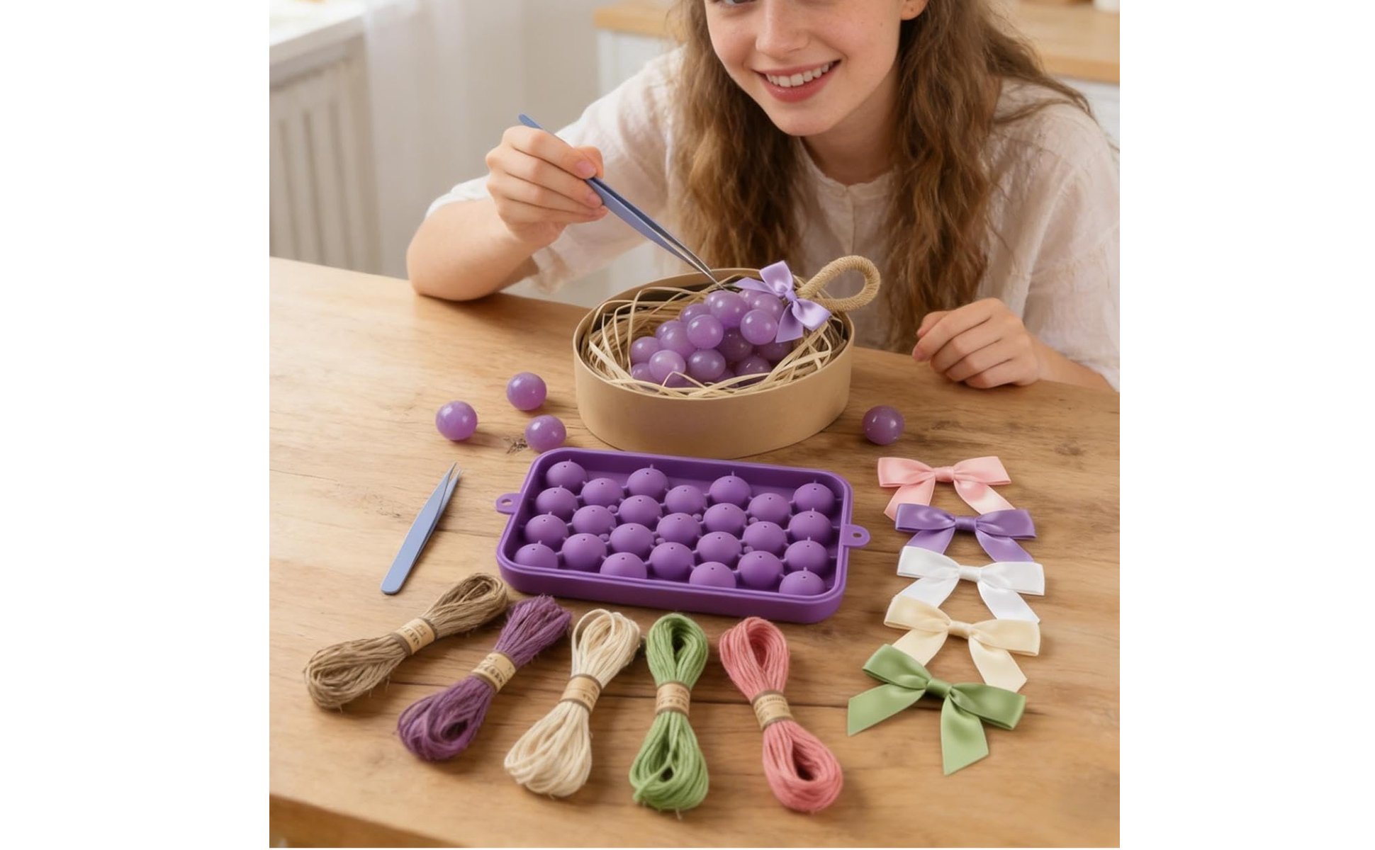 Fruit Soap Making Kit 3D Molds DIY Fruit Soap Craft Kit for Parties, Crafters
